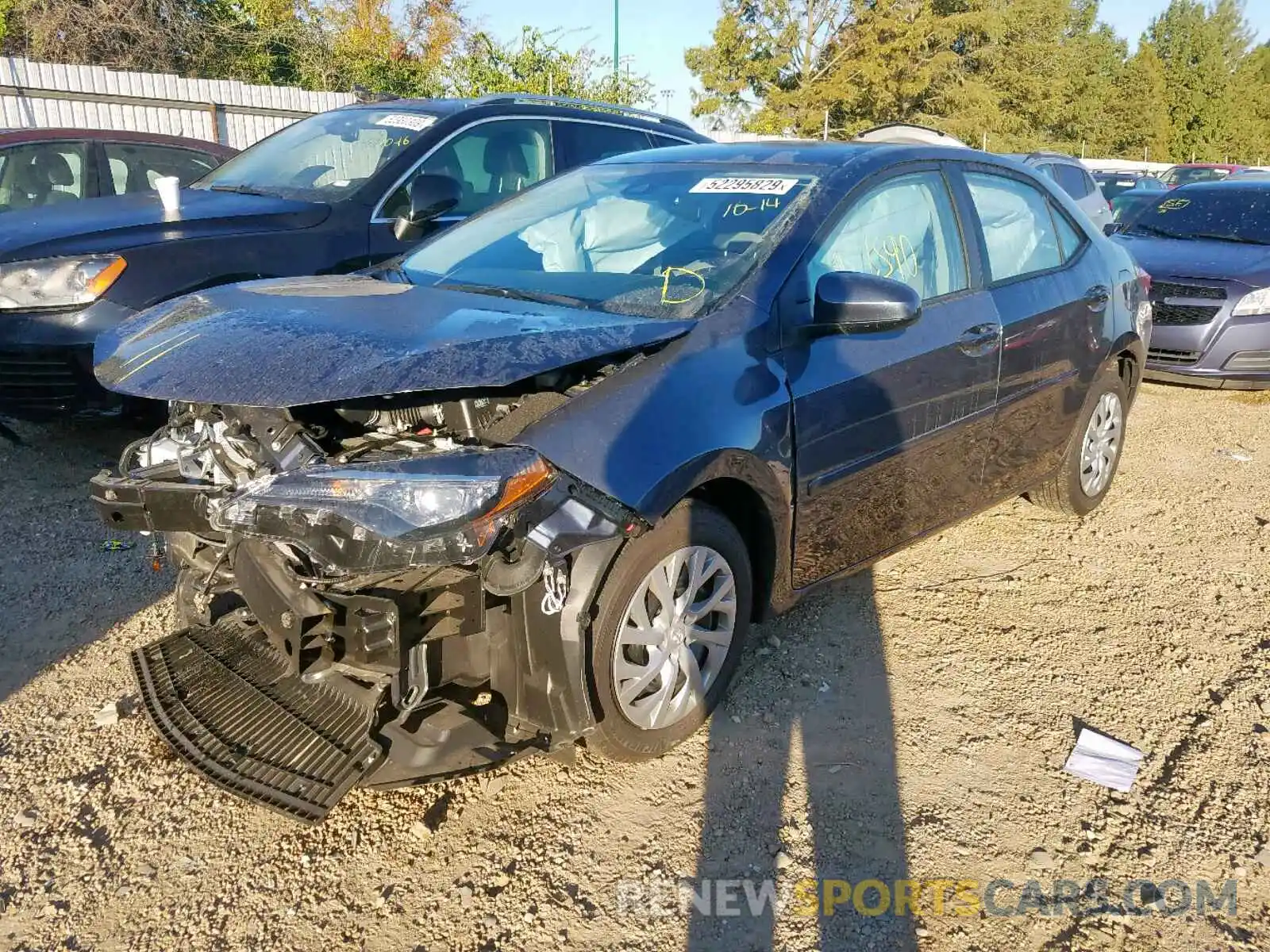2 Photograph of a damaged car 2T1BURHE2KC235347 TOYOTA COROLLA 2019