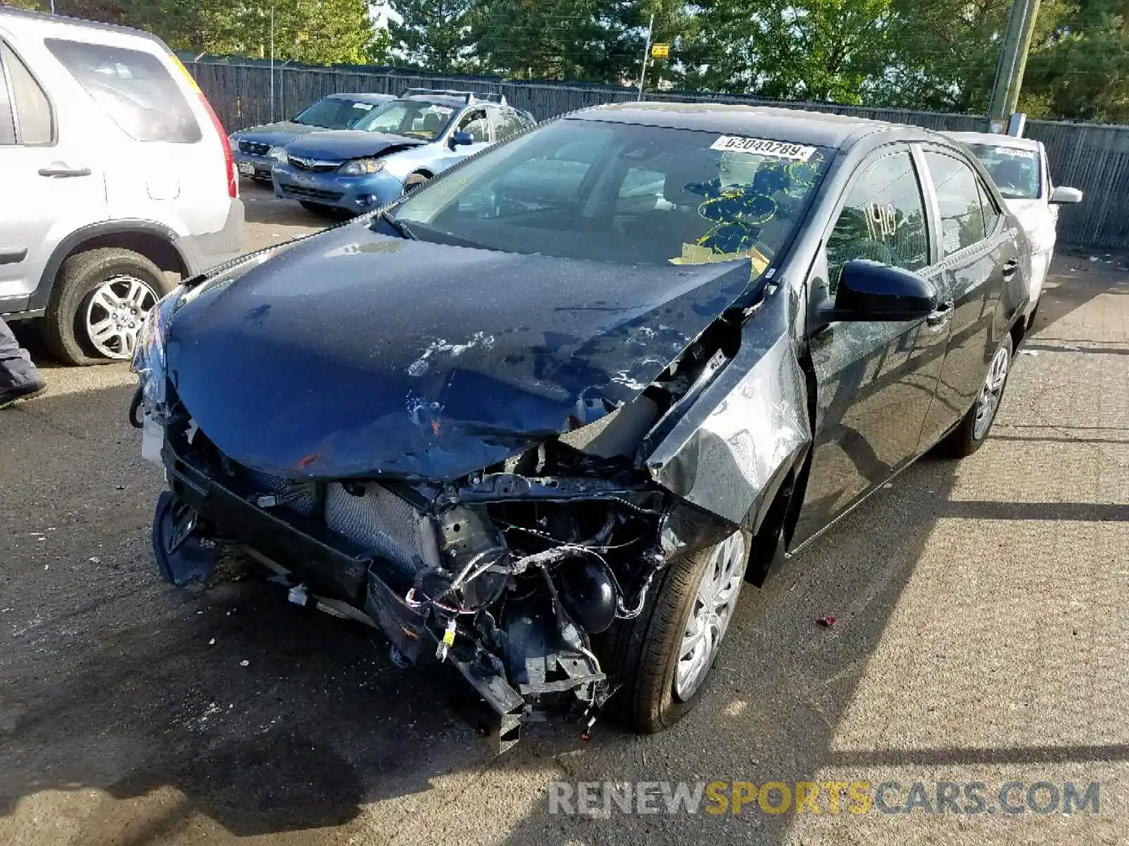 2 Photograph of a damaged car 2T1BURHE2KC235364 TOYOTA COROLLA 2019