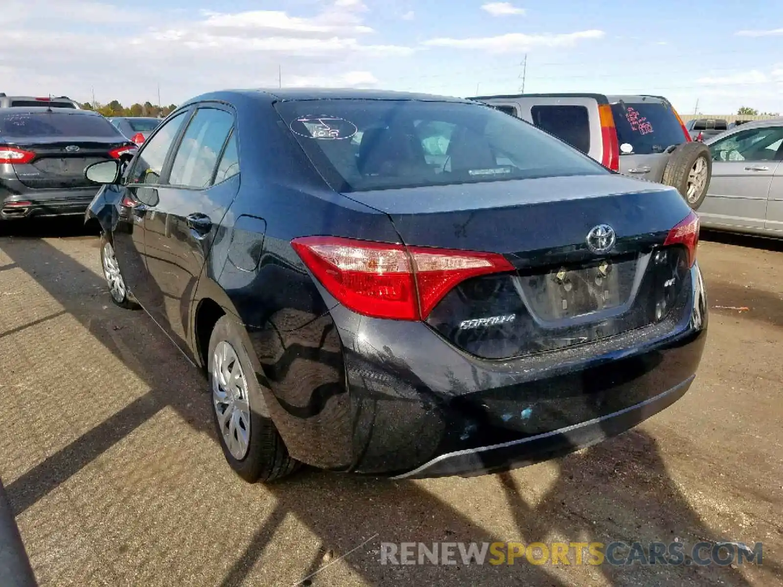 3 Photograph of a damaged car 2T1BURHE2KC235364 TOYOTA COROLLA 2019