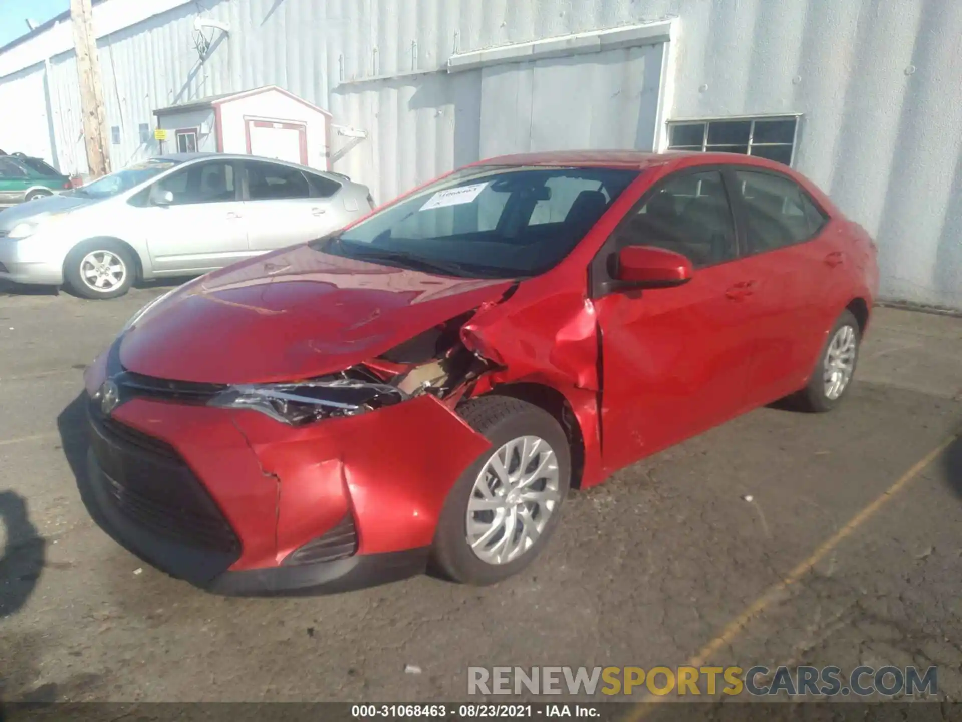 2 Photograph of a damaged car 2T1BURHE2KC236367 TOYOTA COROLLA 2019