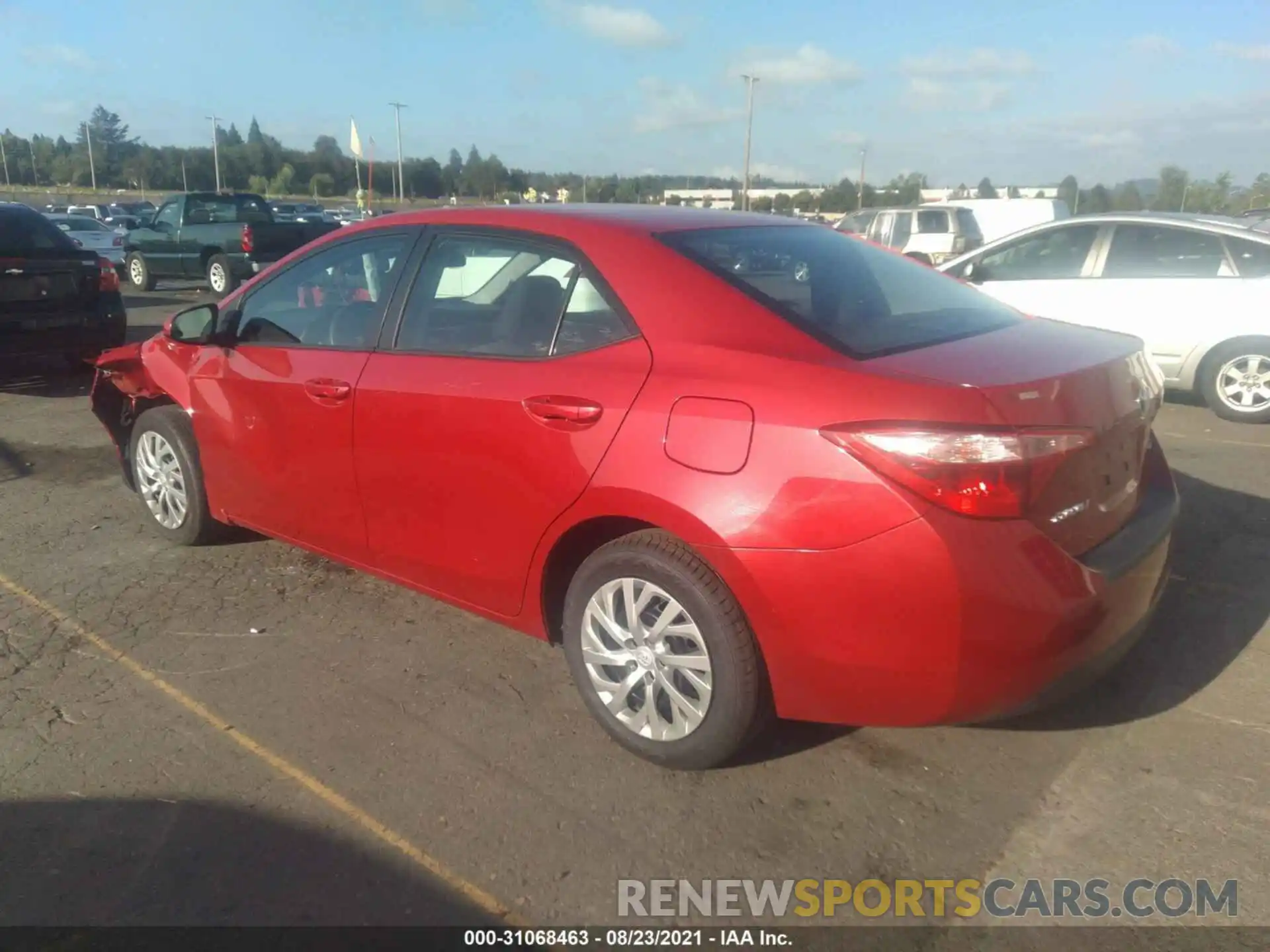 3 Photograph of a damaged car 2T1BURHE2KC236367 TOYOTA COROLLA 2019