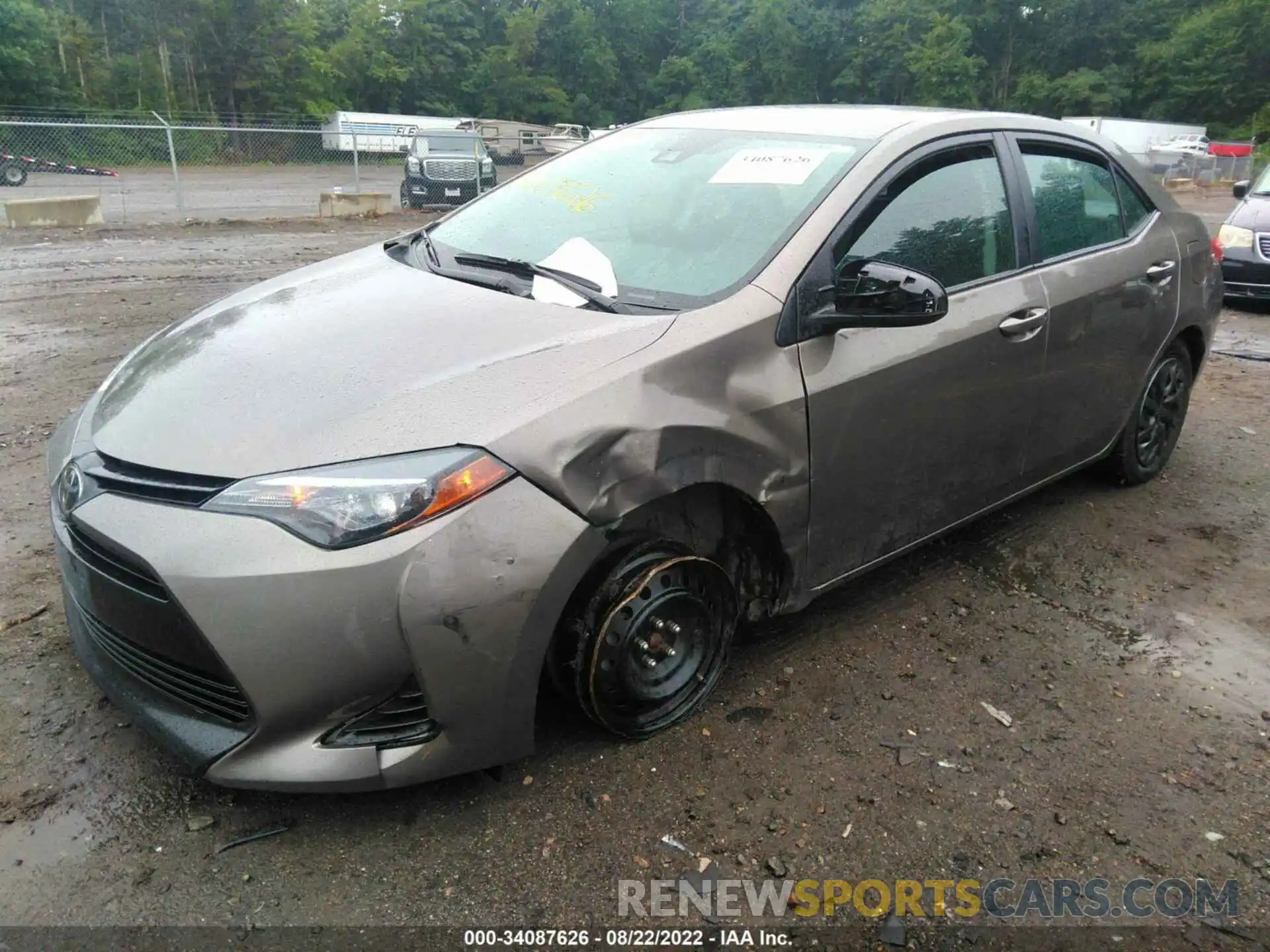 2 Photograph of a damaged car 2T1BURHE2KC236658 TOYOTA COROLLA 2019