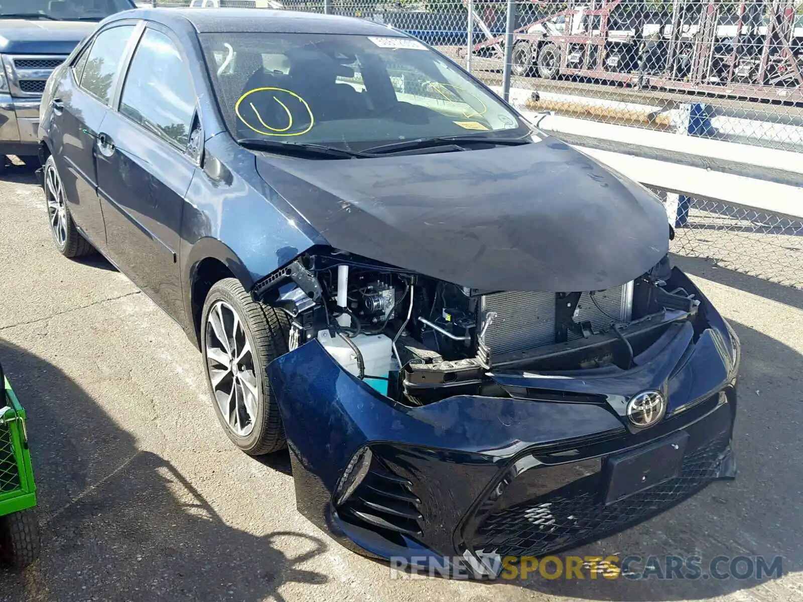 1 Photograph of a damaged car 2T1BURHE2KC237437 TOYOTA COROLLA 2019