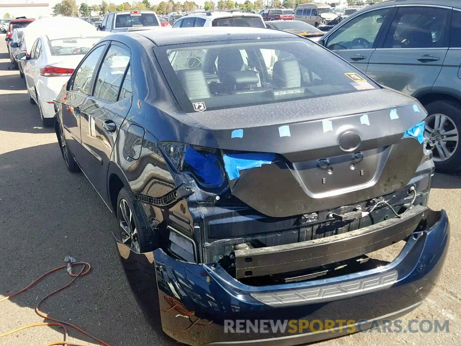 3 Photograph of a damaged car 2T1BURHE2KC237437 TOYOTA COROLLA 2019