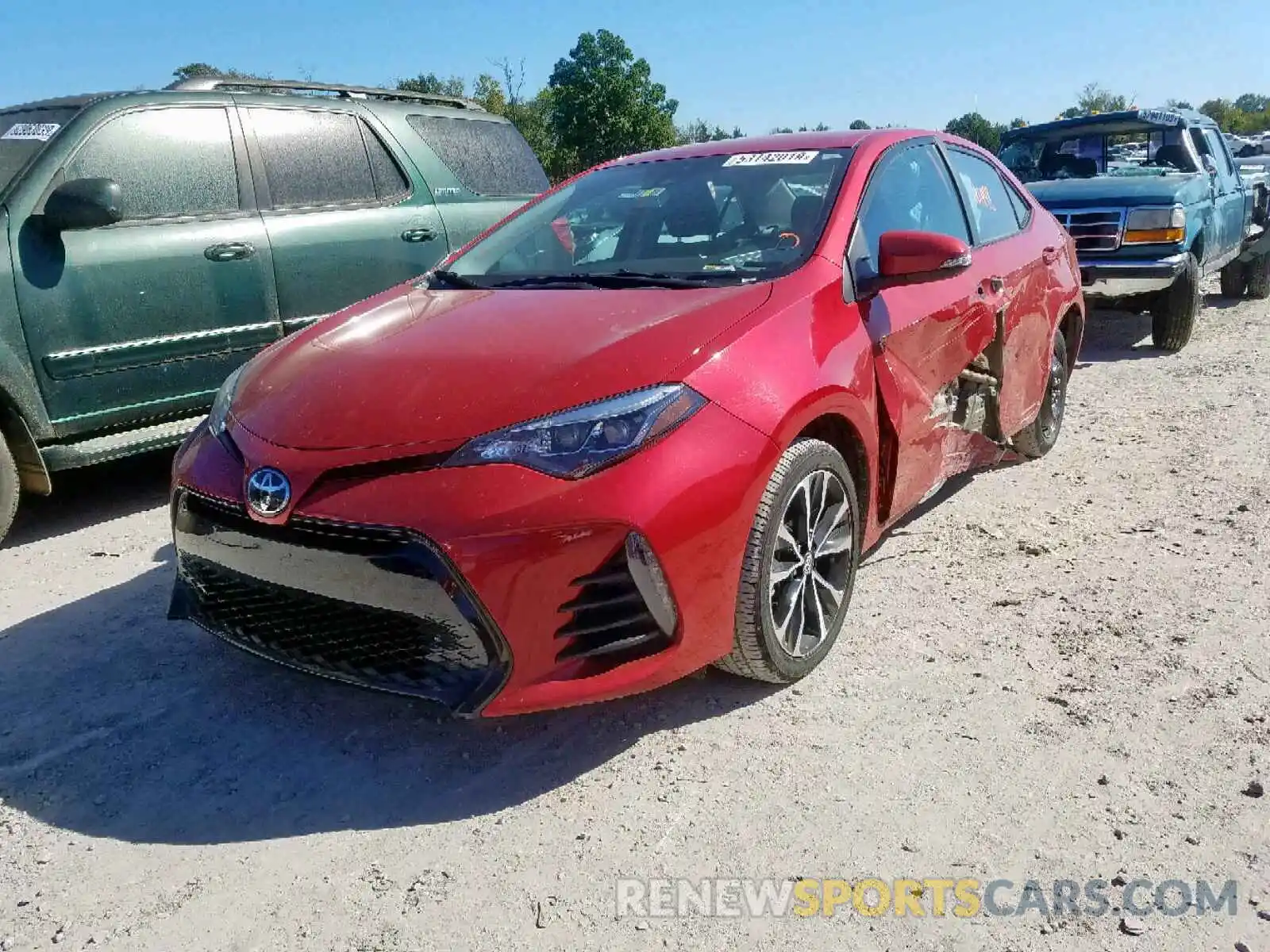 2 Photograph of a damaged car 2T1BURHE2KC237454 TOYOTA COROLLA 2019