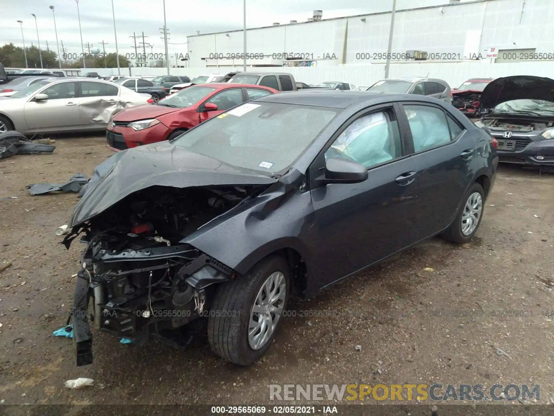 2 Photograph of a damaged car 2T1BURHE2KC237504 TOYOTA COROLLA 2019