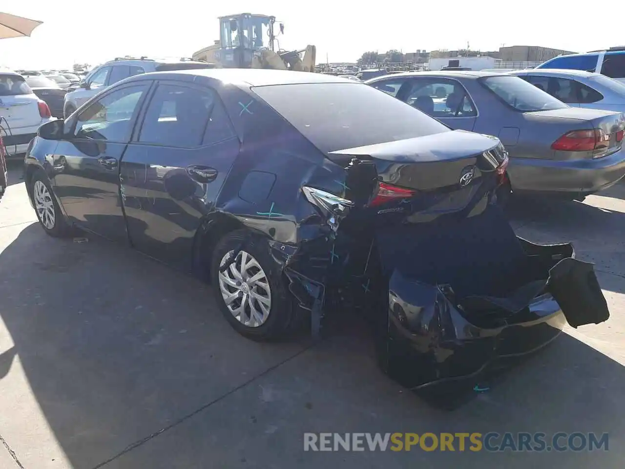 3 Photograph of a damaged car 2T1BURHE2KC238748 TOYOTA COROLLA 2019