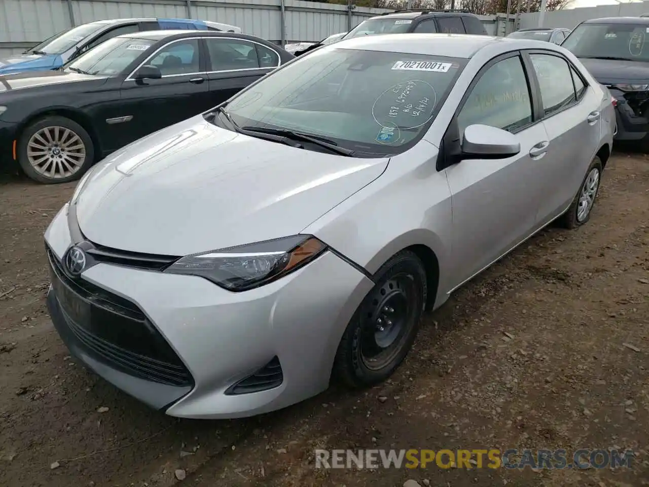 2 Photograph of a damaged car 2T1BURHE2KC239236 TOYOTA COROLLA 2019