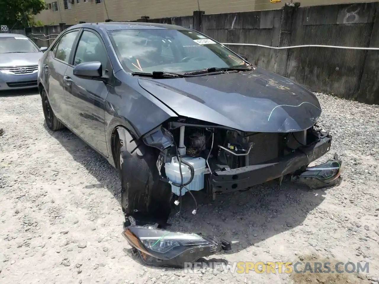 1 Photograph of a damaged car 2T1BURHE2KC239706 TOYOTA COROLLA 2019