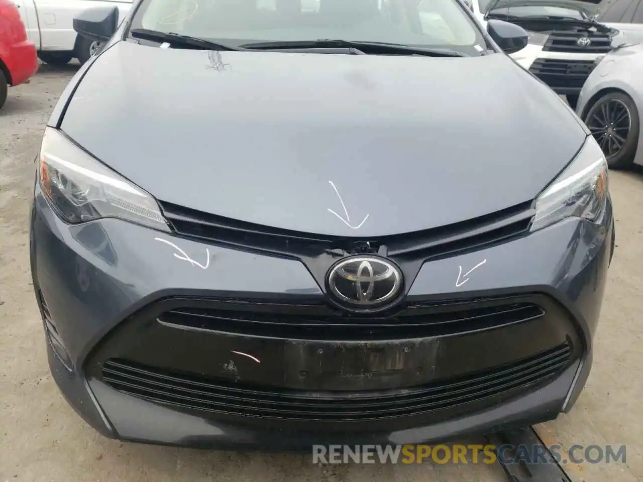 9 Photograph of a damaged car 2T1BURHE2KC240550 TOYOTA COROLLA 2019