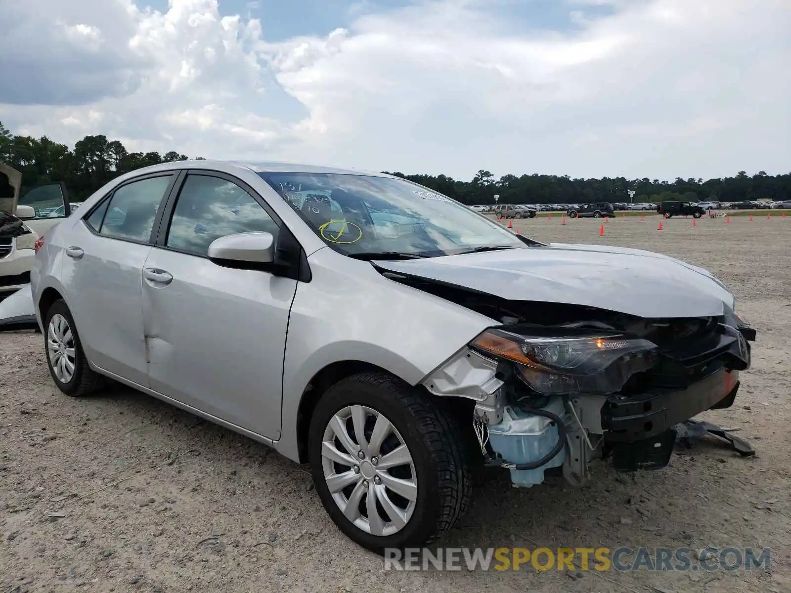 1 Photograph of a damaged car 2T1BURHE2KC241391 TOYOTA COROLLA 2019