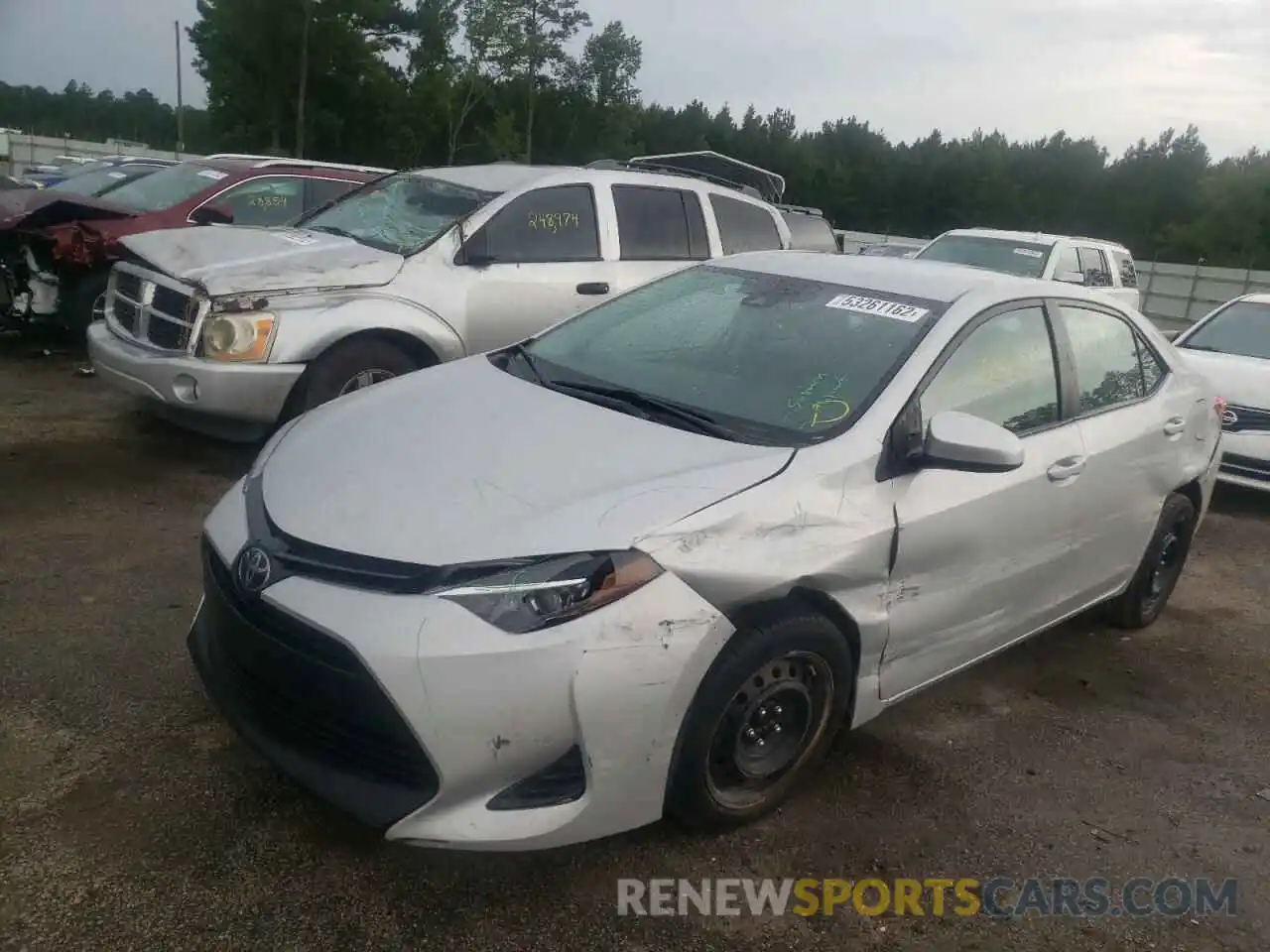 2 Photograph of a damaged car 2T1BURHE2KC241553 TOYOTA COROLLA 2019