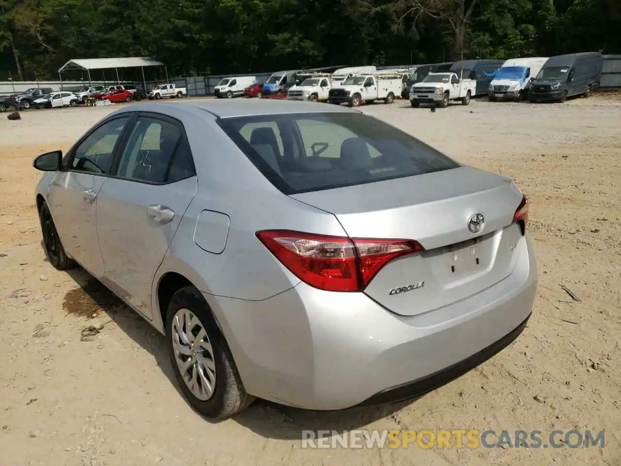 3 Photograph of a damaged car 2T1BURHE2KC241973 TOYOTA COROLLA 2019