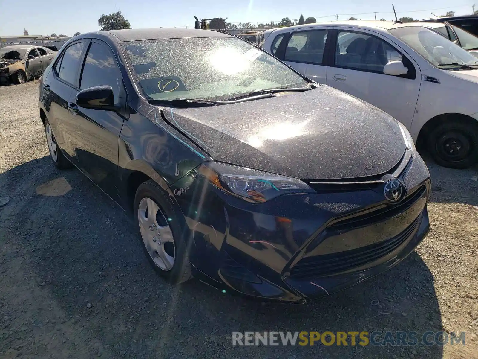 1 Photograph of a damaged car 2T1BURHE2KC243240 TOYOTA COROLLA 2019