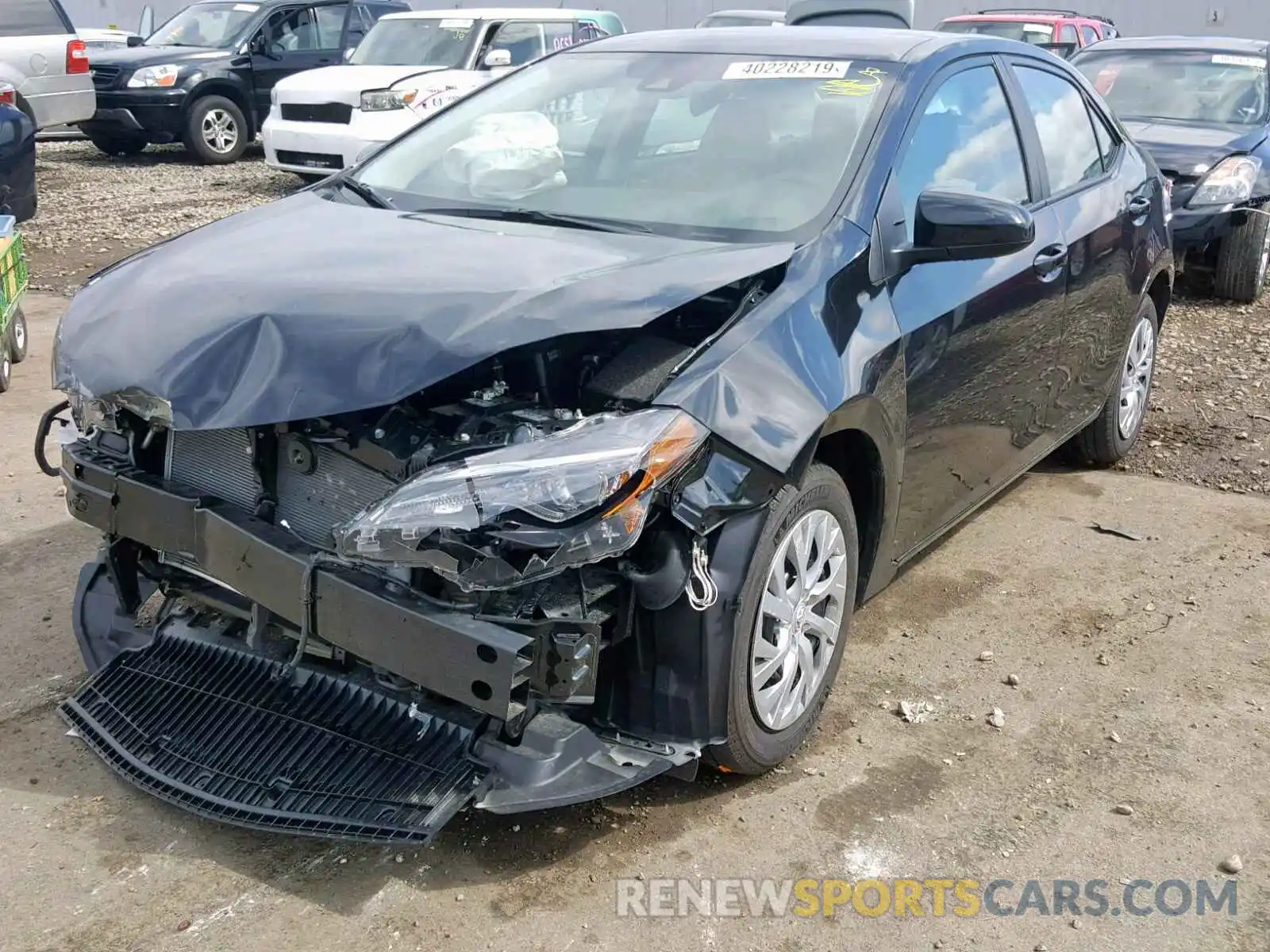 2 Photograph of a damaged car 2T1BURHE2KC244243 TOYOTA COROLLA 2019