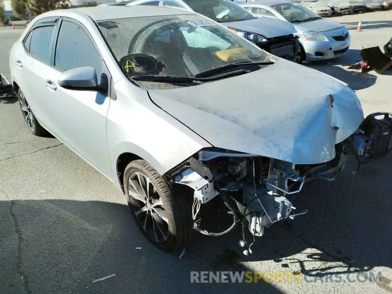 1 Photograph of a damaged car 2T1BURHE2KC244842 TOYOTA COROLLA 2019