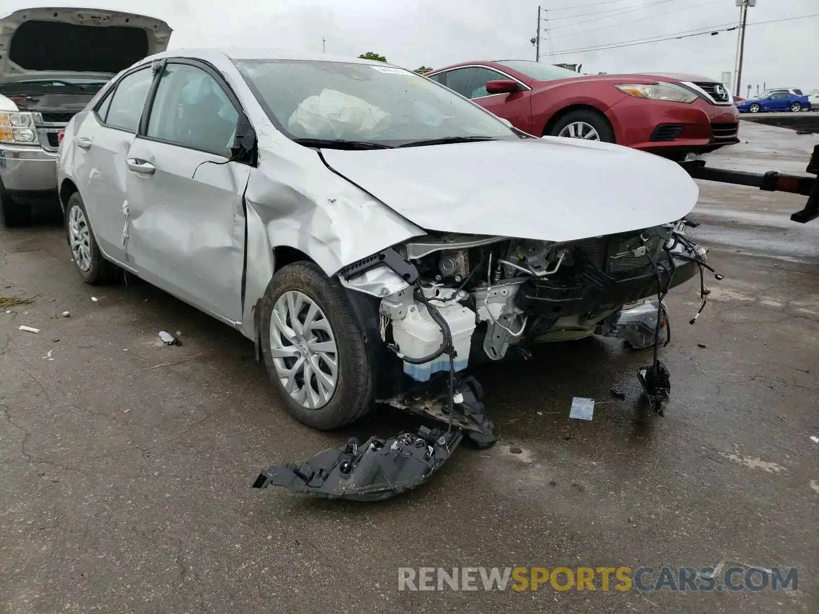 1 Photograph of a damaged car 2T1BURHE2KC244968 TOYOTA COROLLA 2019