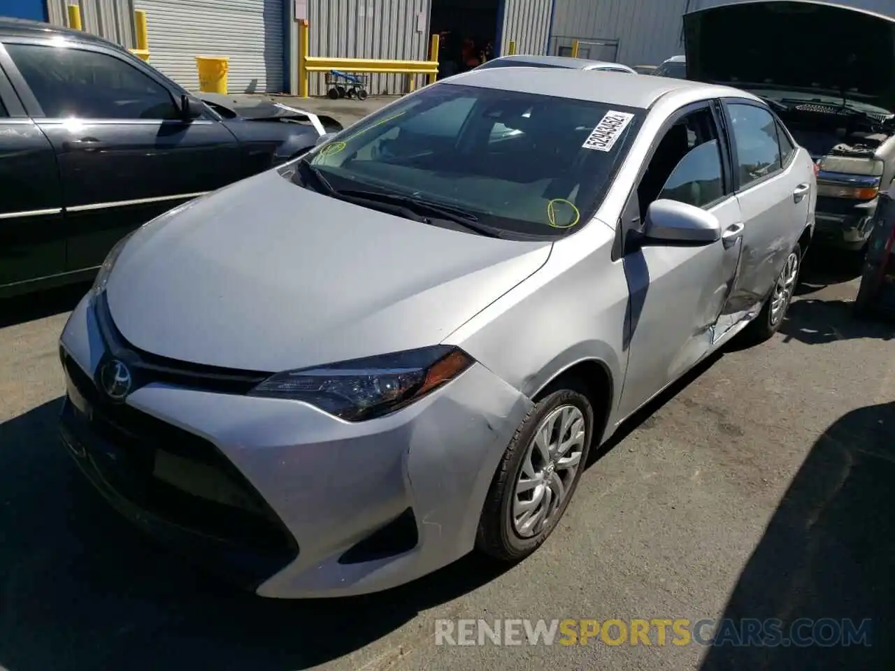 2 Photograph of a damaged car 2T1BURHE2KC247174 TOYOTA COROLLA 2019