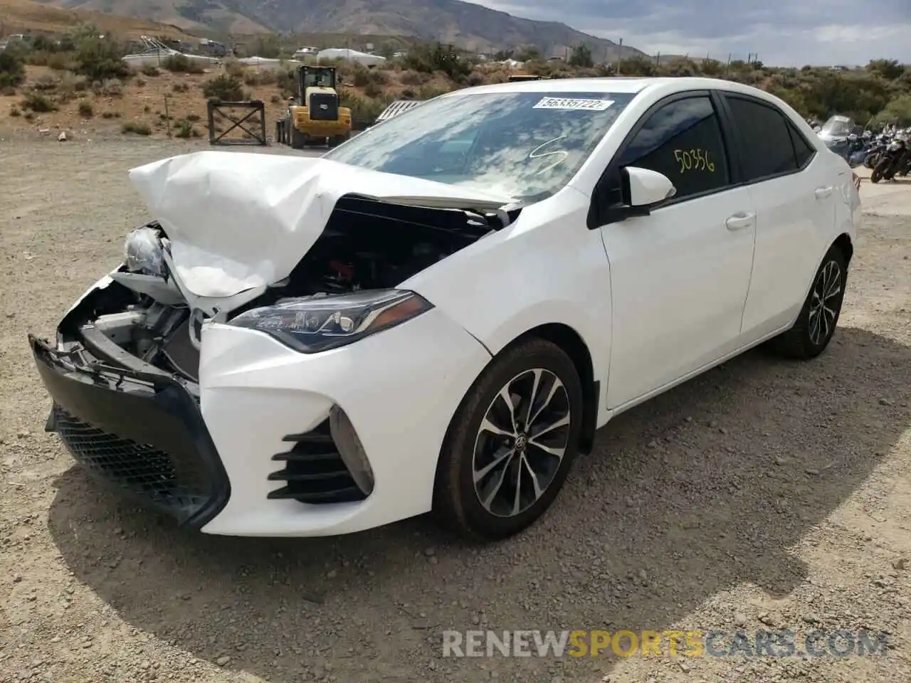 2 Photograph of a damaged car 2T1BURHE3KC125780 TOYOTA COROLLA 2019