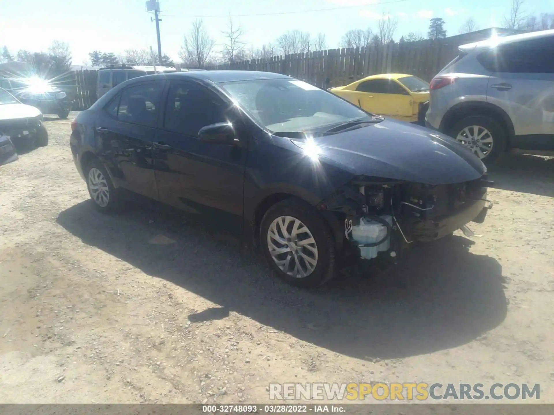 1 Photograph of a damaged car 2T1BURHE3KC125942 TOYOTA COROLLA 2019