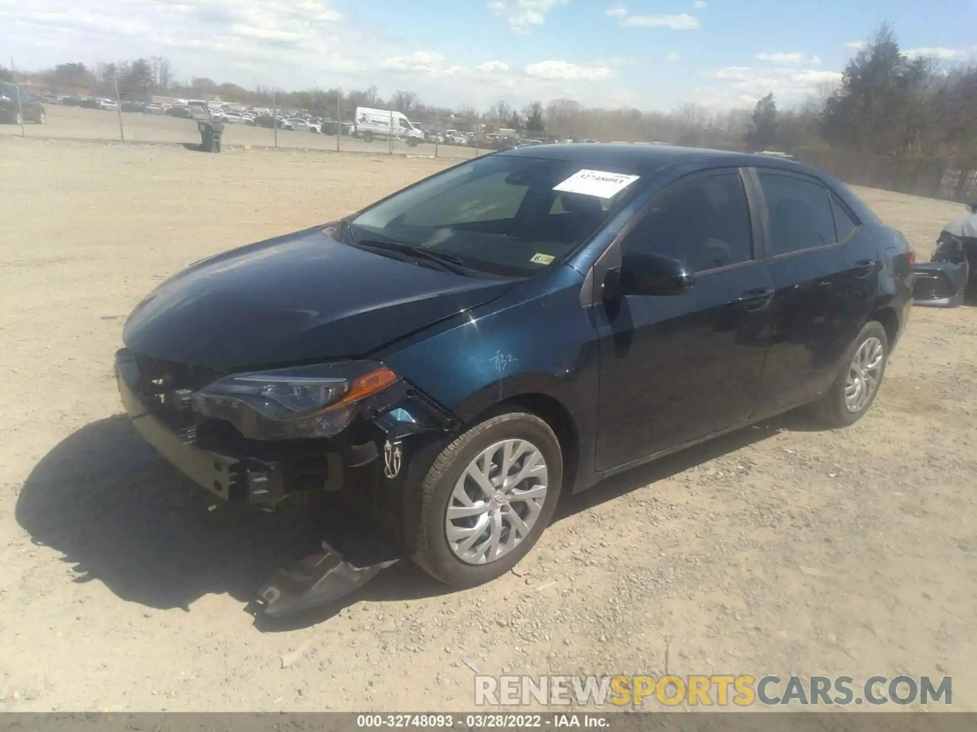 2 Photograph of a damaged car 2T1BURHE3KC125942 TOYOTA COROLLA 2019