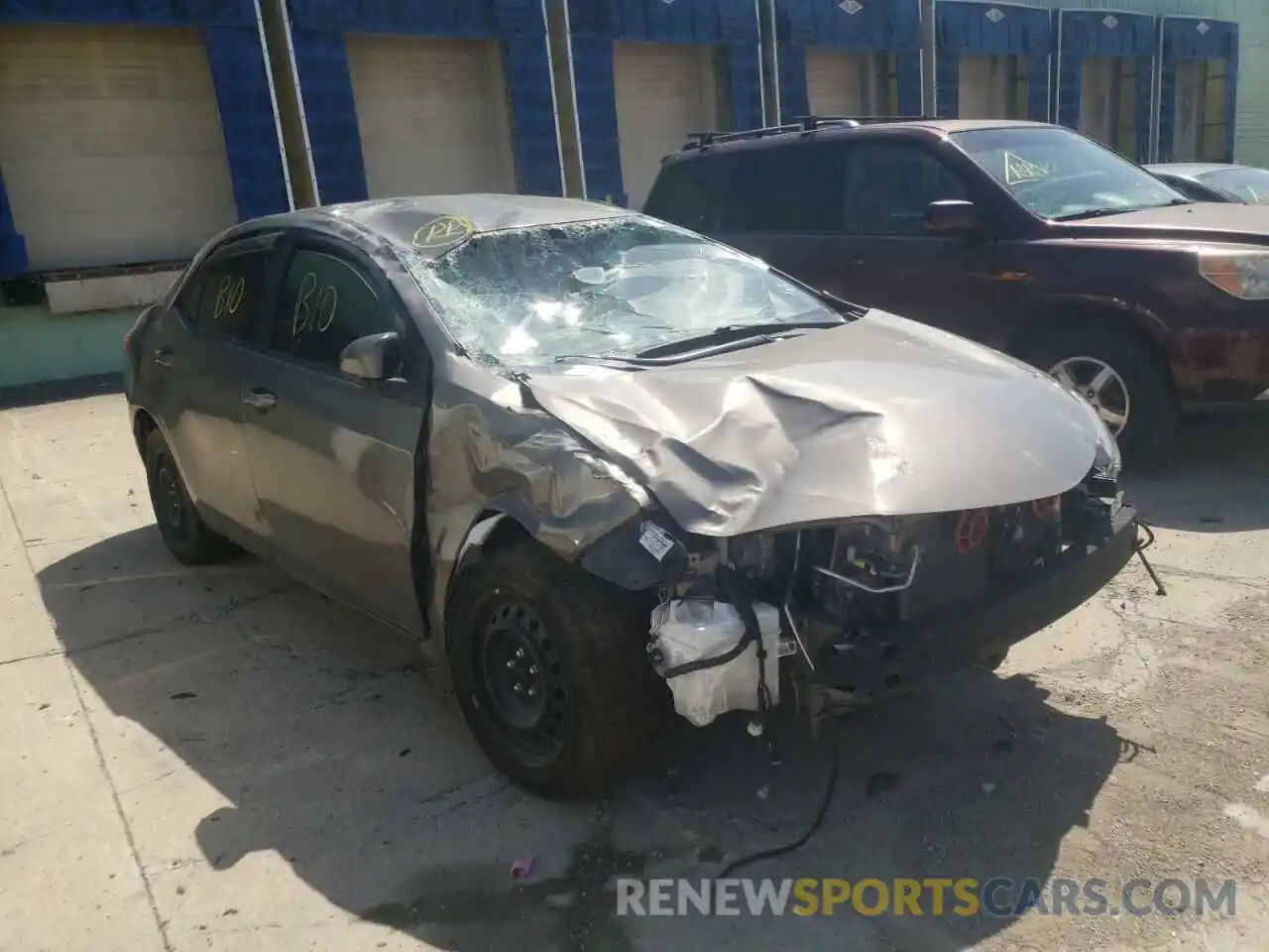 1 Photograph of a damaged car 2T1BURHE3KC126122 TOYOTA COROLLA 2019