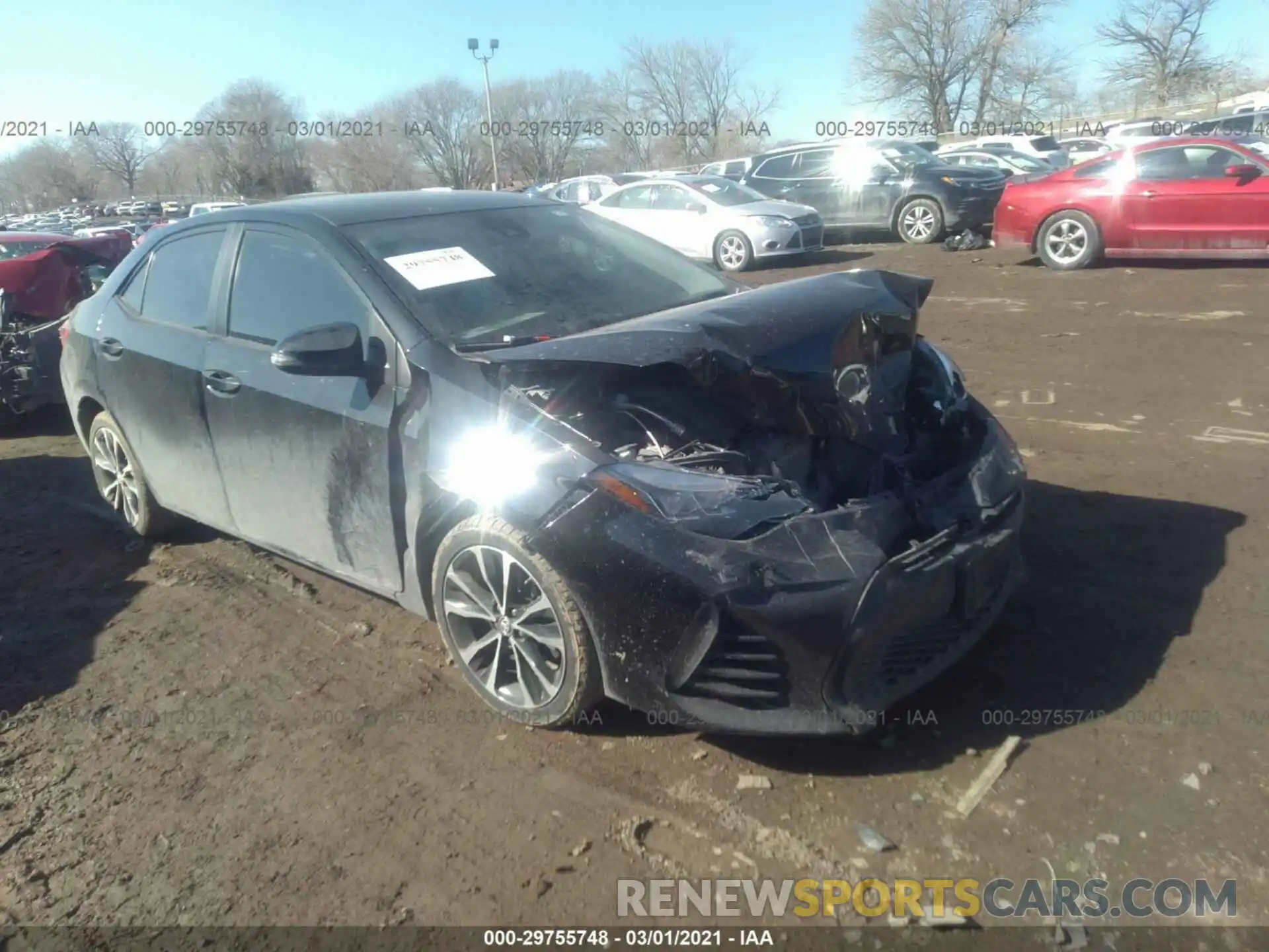 1 Photograph of a damaged car 2T1BURHE3KC126816 TOYOTA COROLLA 2019