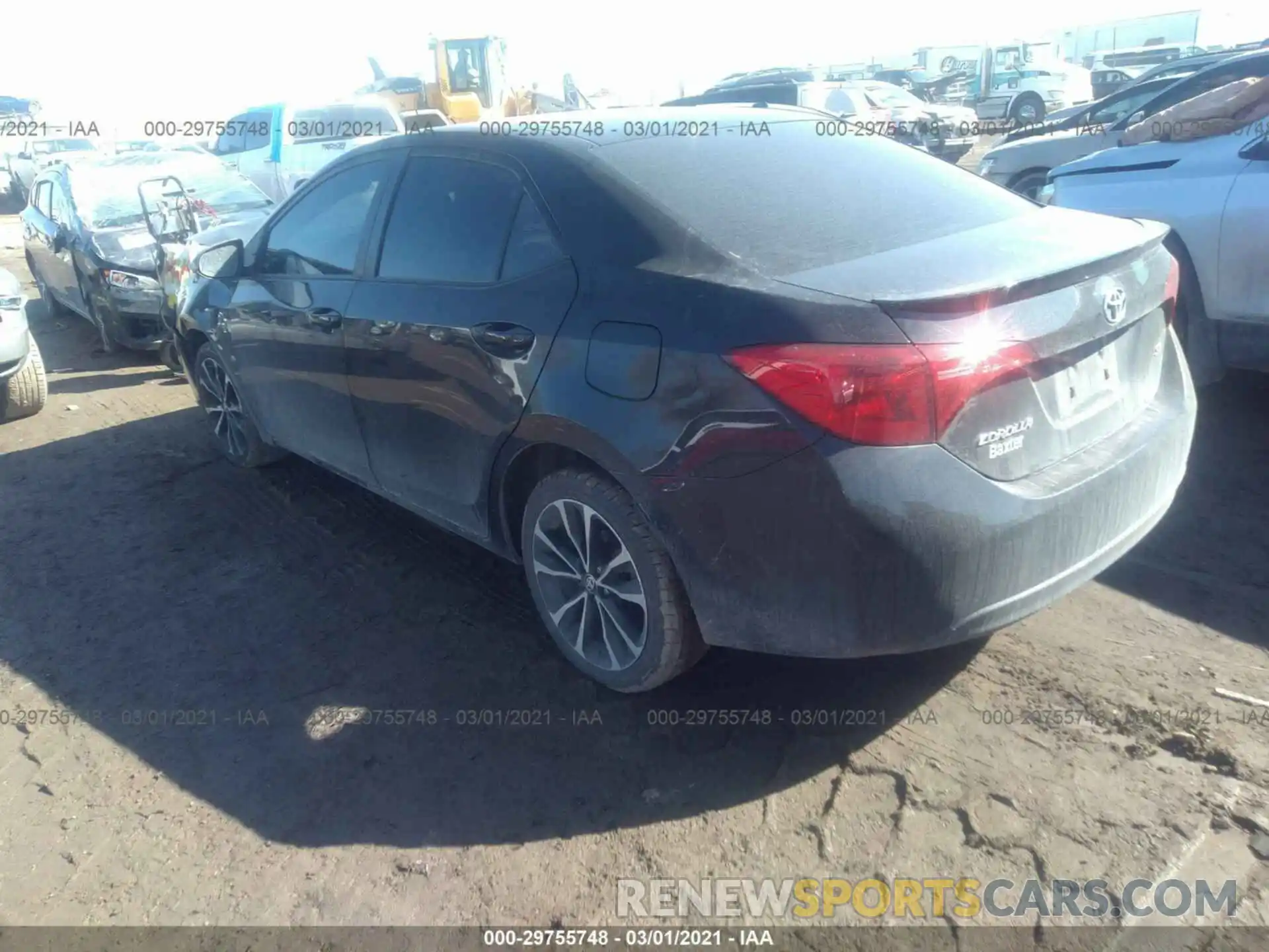 3 Photograph of a damaged car 2T1BURHE3KC126816 TOYOTA COROLLA 2019