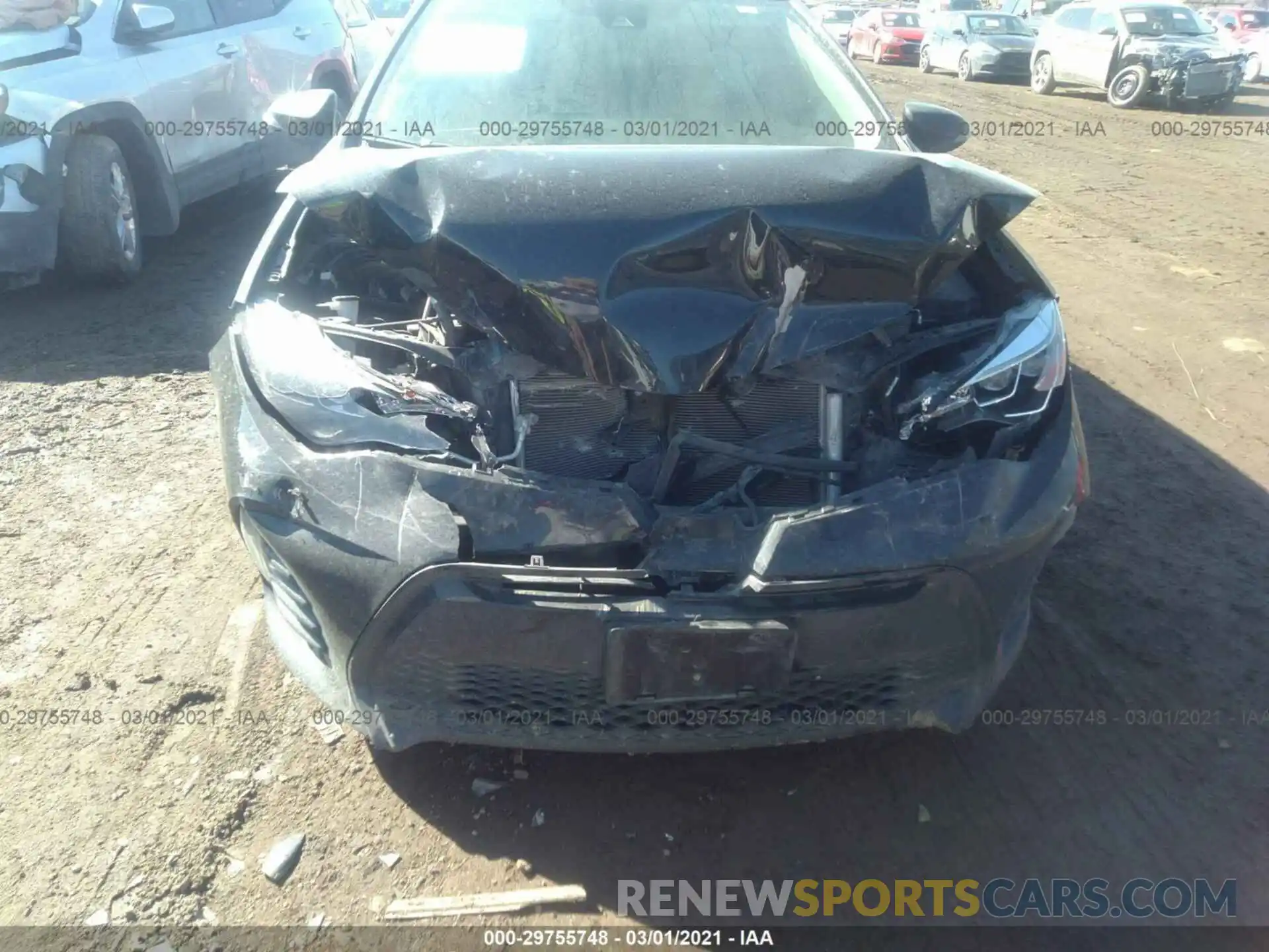 6 Photograph of a damaged car 2T1BURHE3KC126816 TOYOTA COROLLA 2019