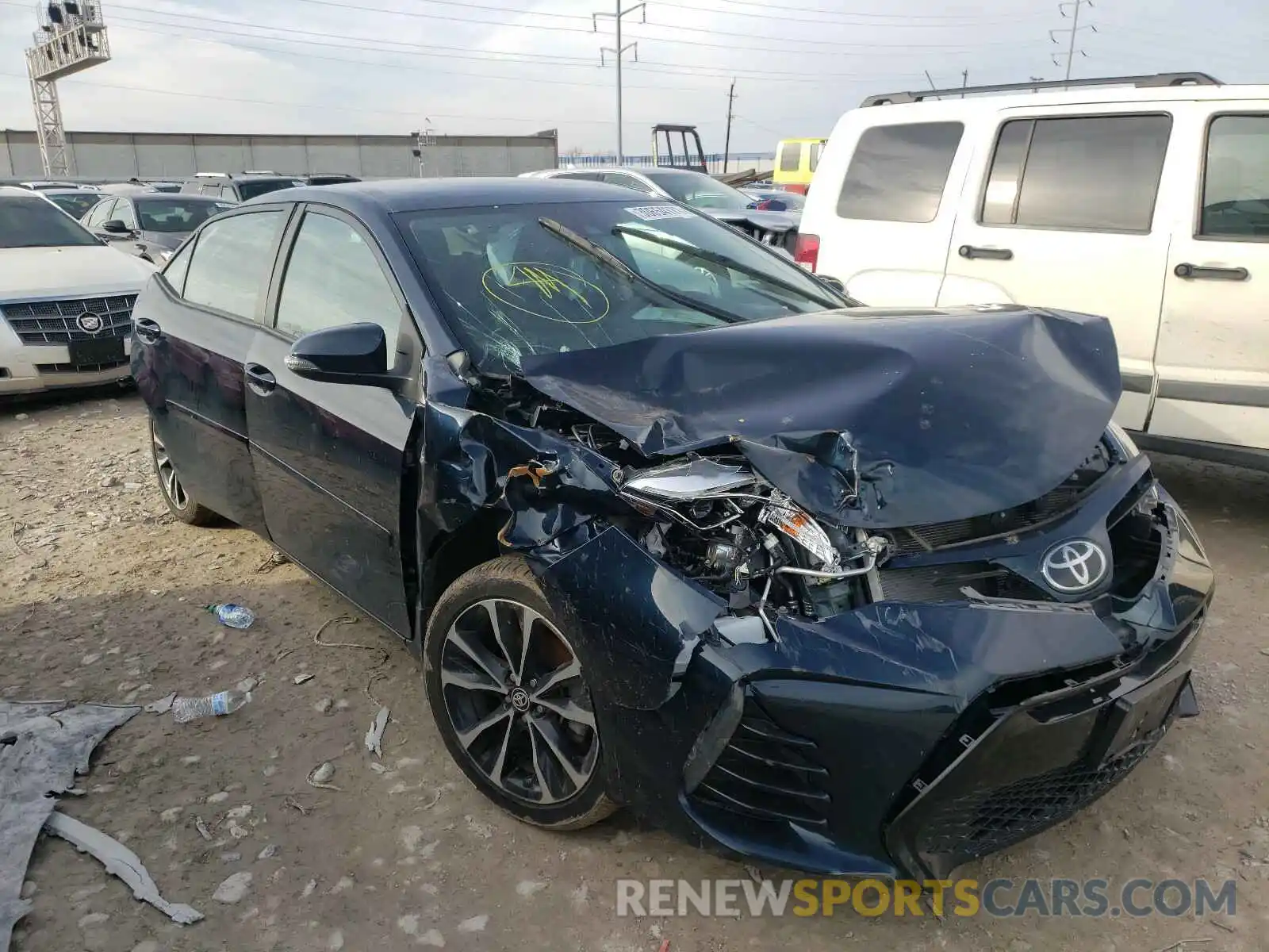 1 Photograph of a damaged car 2T1BURHE3KC126900 TOYOTA COROLLA 2019