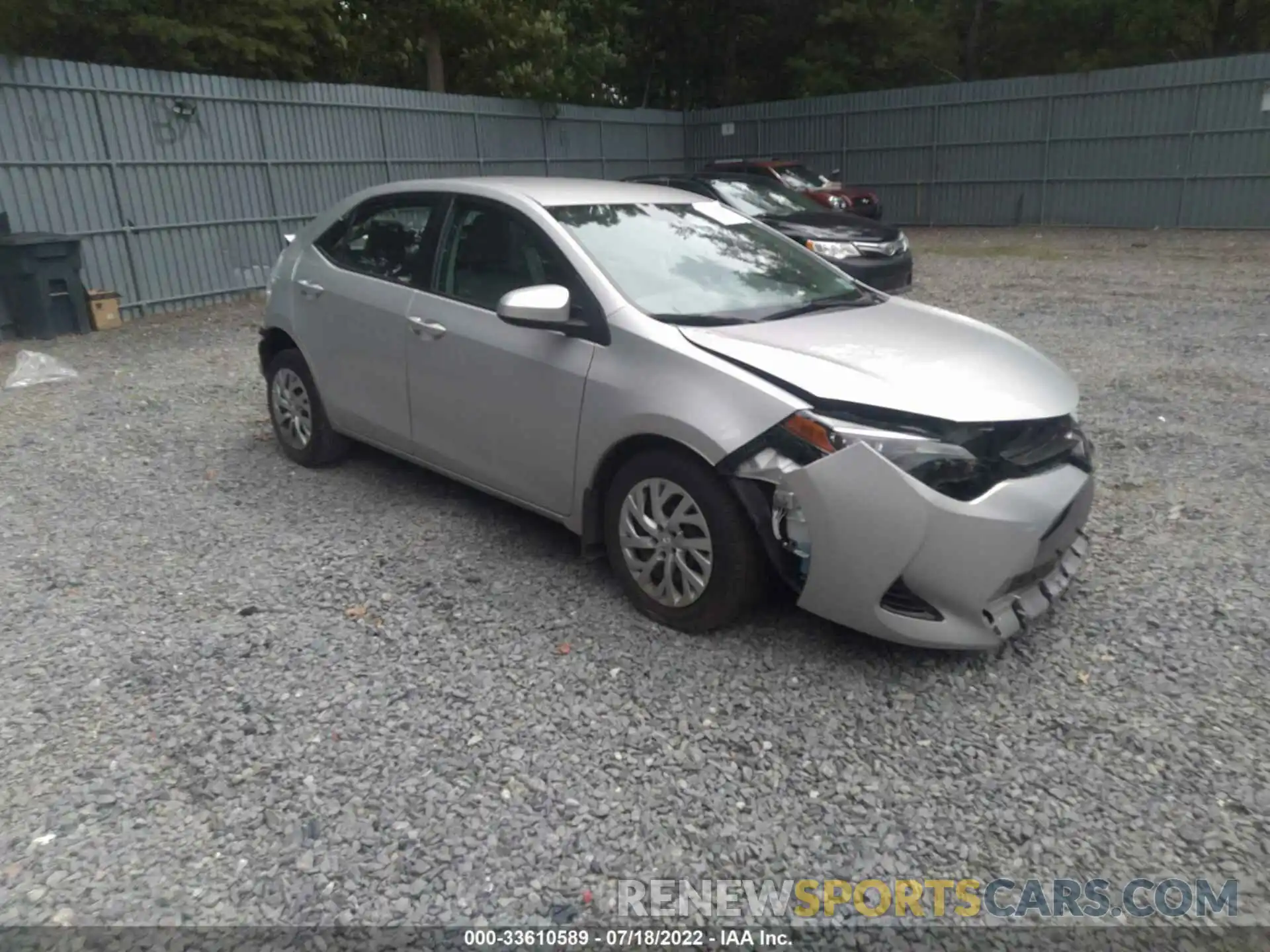 1 Photograph of a damaged car 2T1BURHE3KC127013 TOYOTA COROLLA 2019