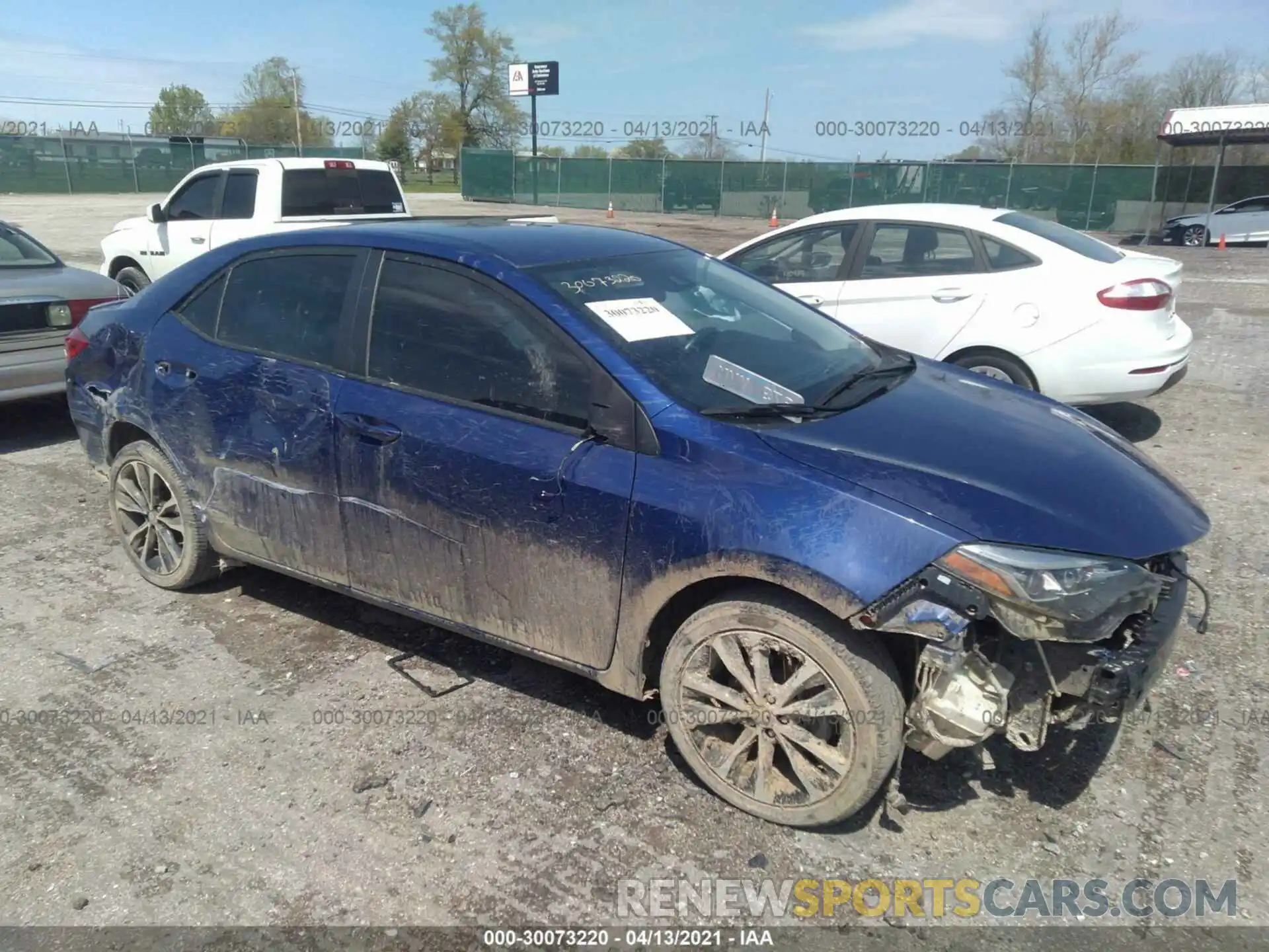 1 Photograph of a damaged car 2T1BURHE3KC127934 TOYOTA COROLLA 2019