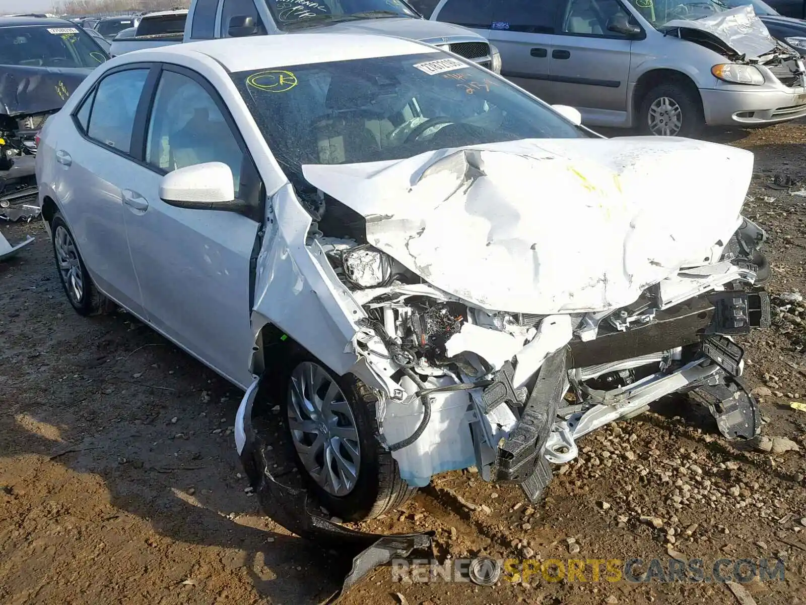 1 Photograph of a damaged car 2T1BURHE3KC127996 TOYOTA COROLLA 2019