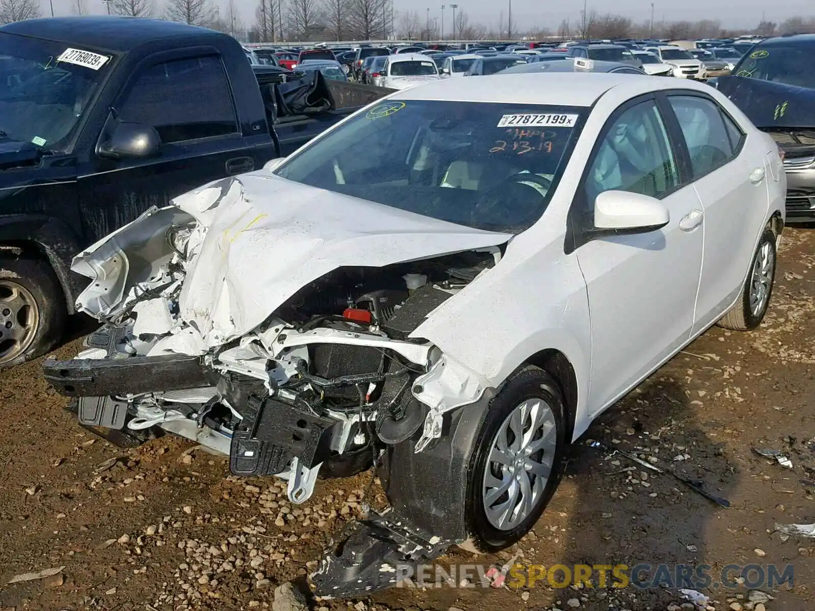 2 Photograph of a damaged car 2T1BURHE3KC127996 TOYOTA COROLLA 2019