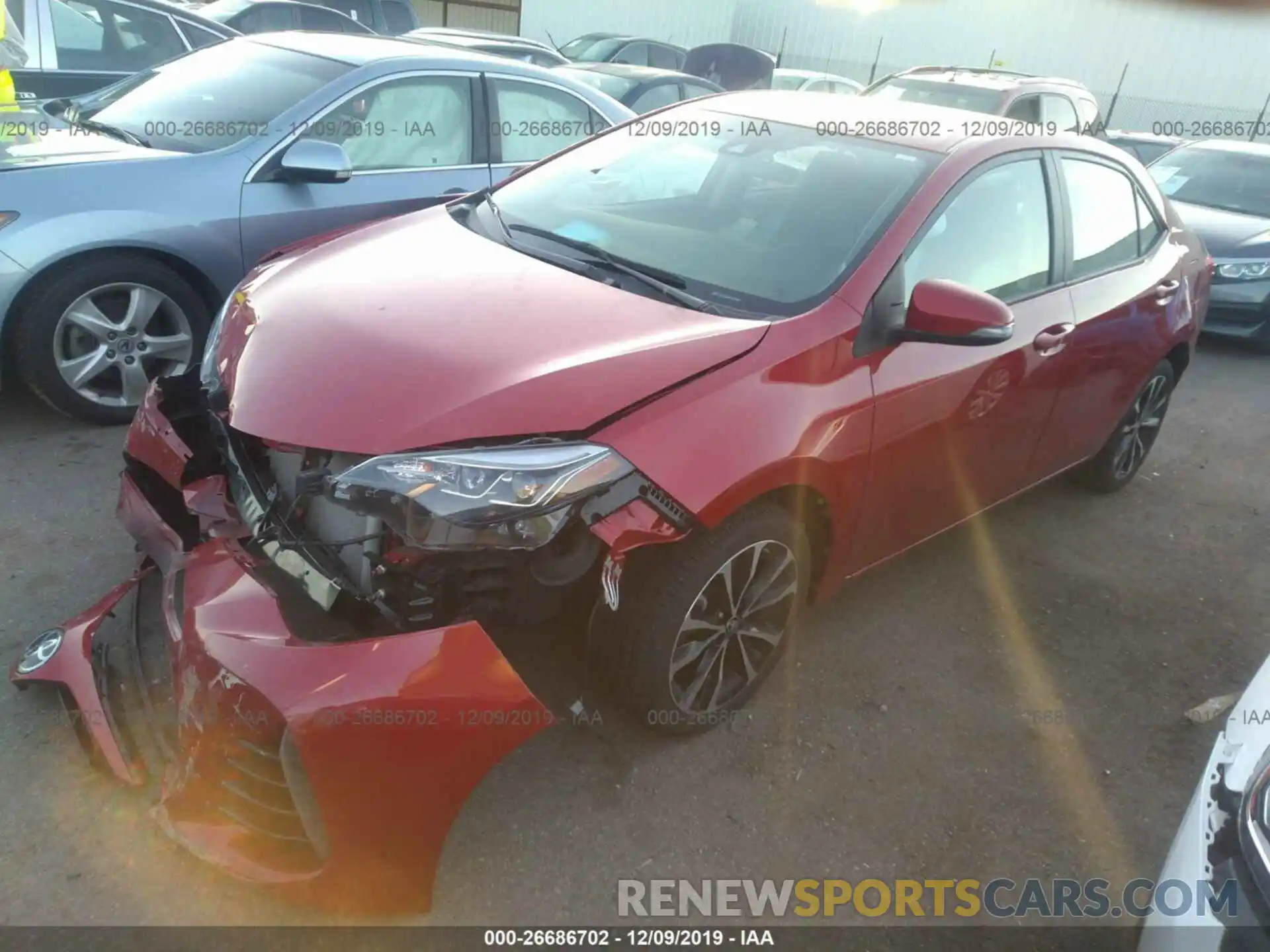 2 Photograph of a damaged car 2T1BURHE3KC128307 TOYOTA COROLLA 2019