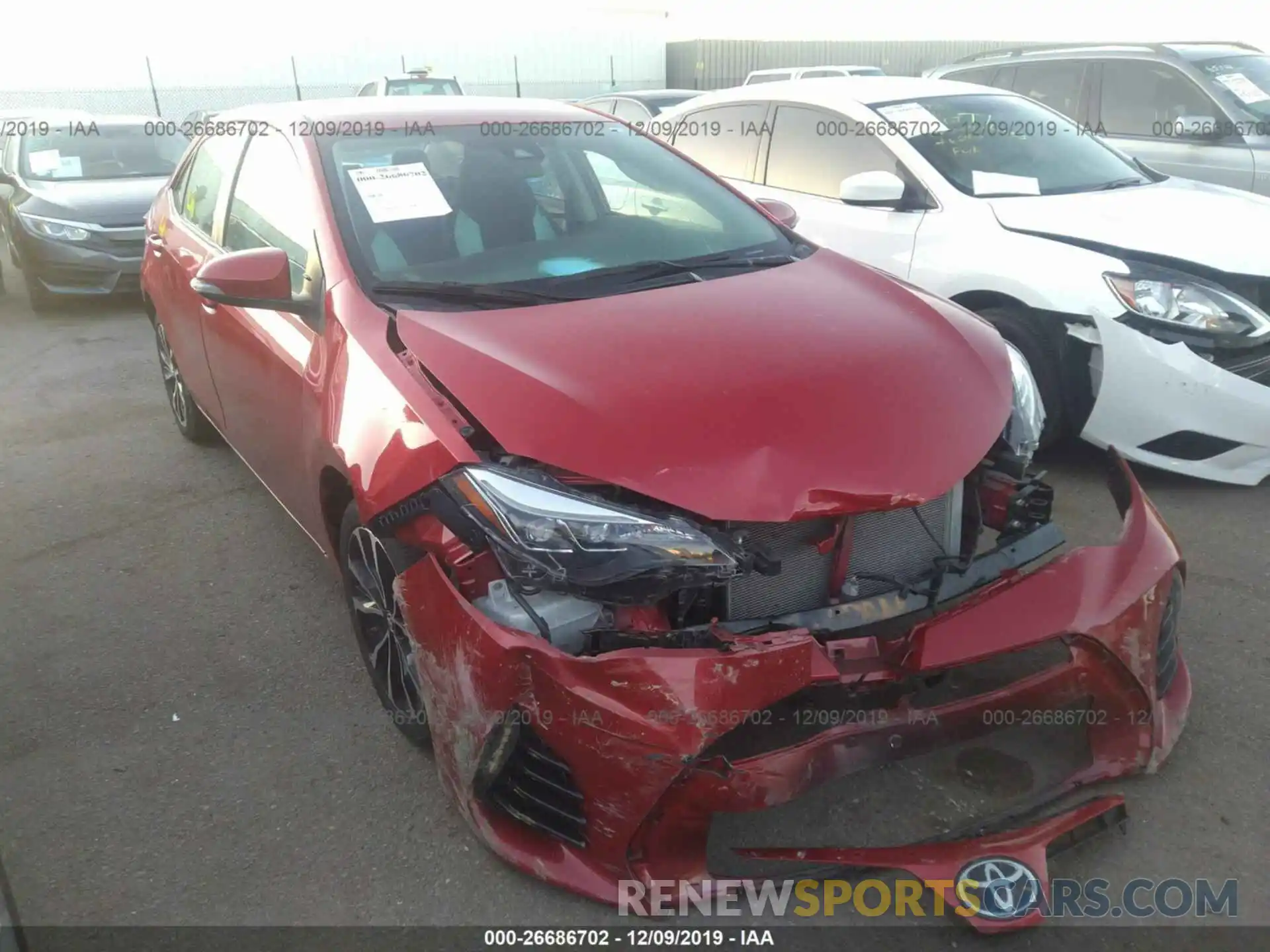 6 Photograph of a damaged car 2T1BURHE3KC128307 TOYOTA COROLLA 2019