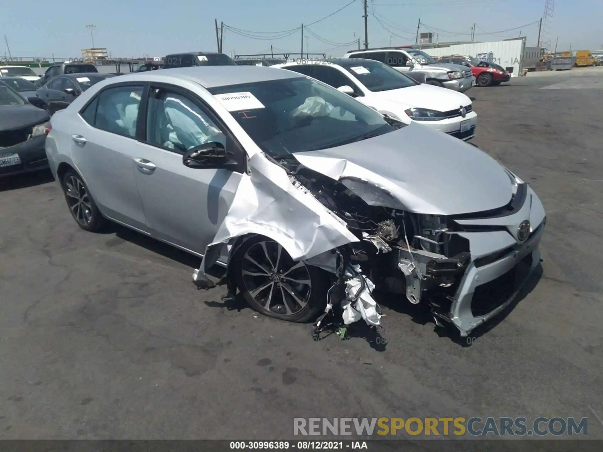 1 Photograph of a damaged car 2T1BURHE3KC128615 TOYOTA COROLLA 2019