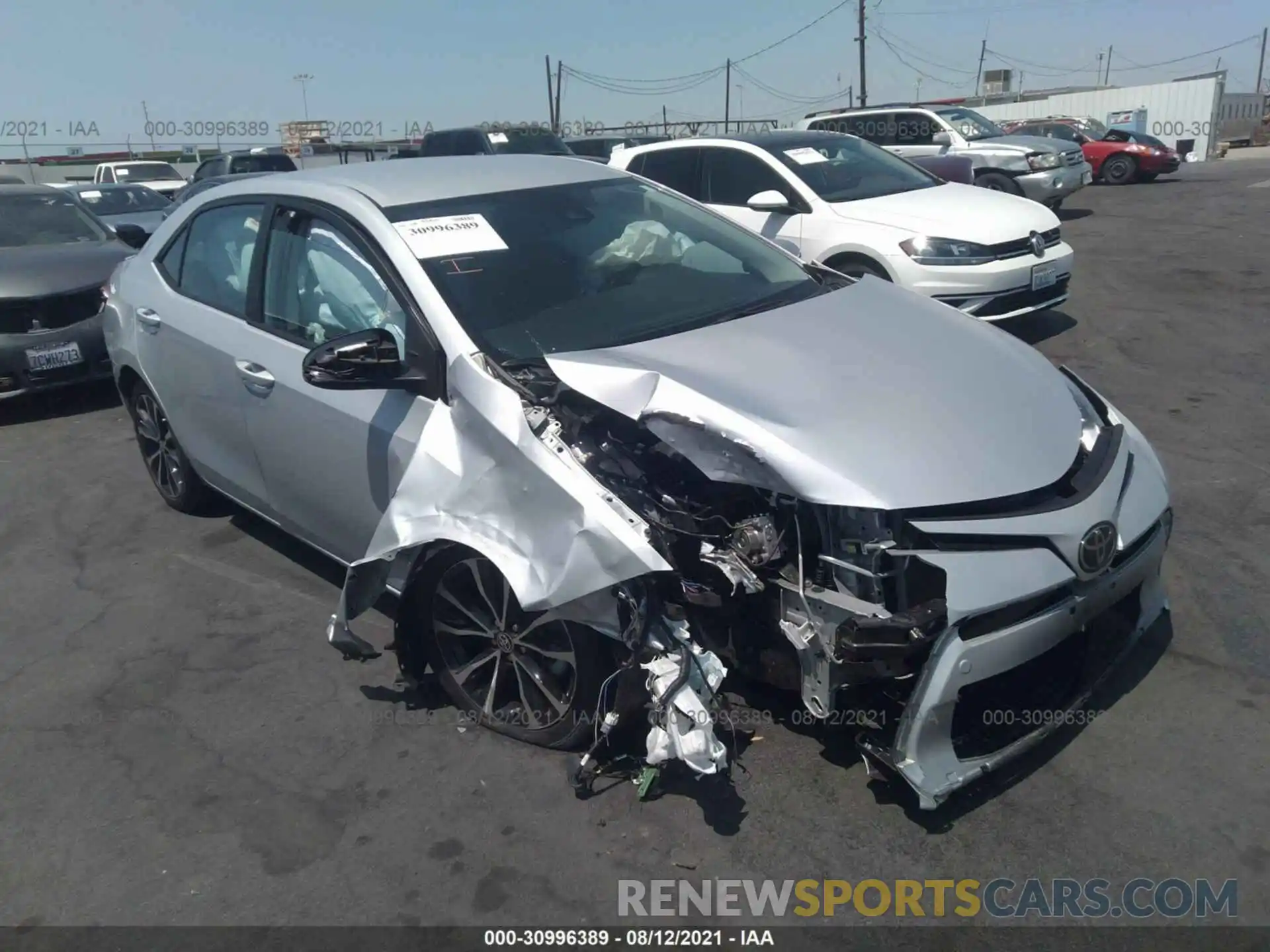 6 Photograph of a damaged car 2T1BURHE3KC128615 TOYOTA COROLLA 2019