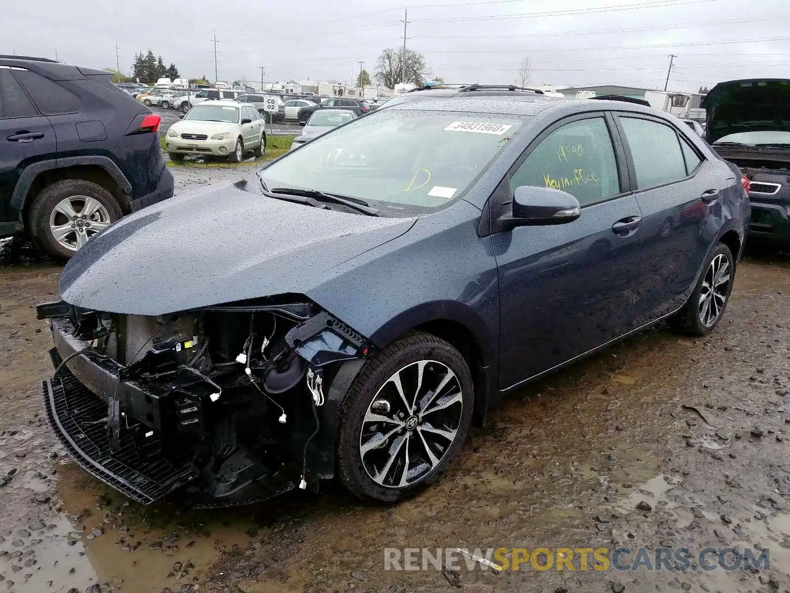 2 Photograph of a damaged car 2T1BURHE3KC128940 TOYOTA COROLLA 2019