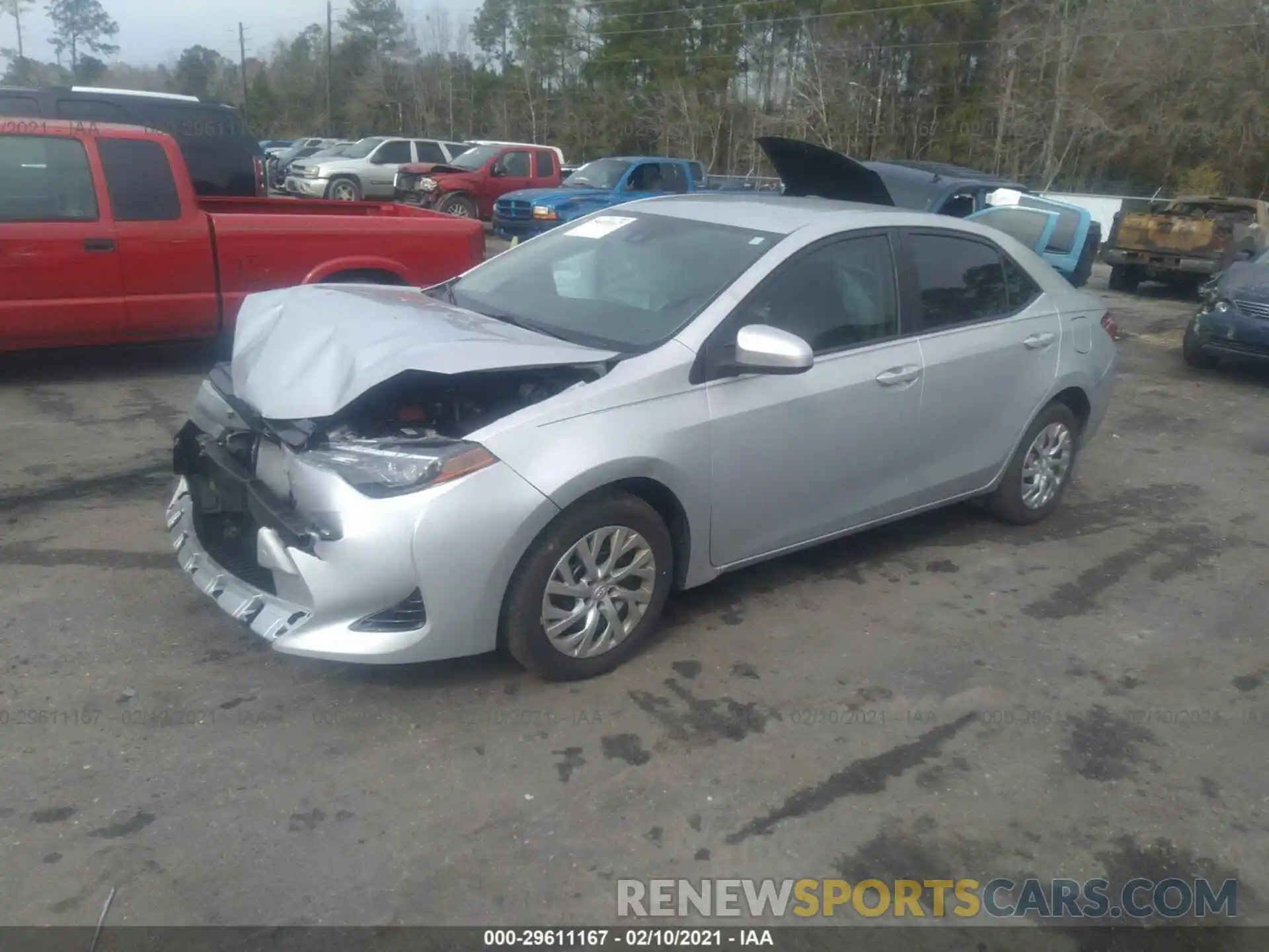 2 Photograph of a damaged car 2T1BURHE3KC129599 TOYOTA COROLLA 2019