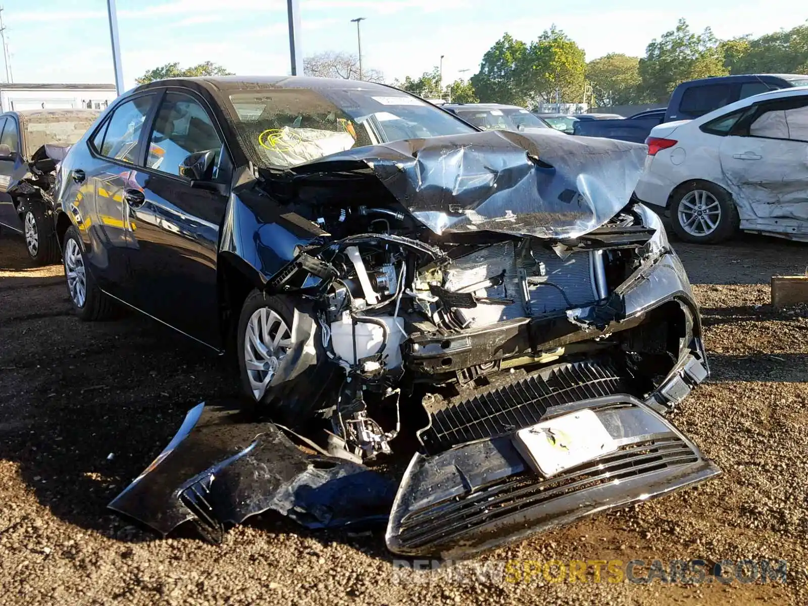 1 Photograph of a damaged car 2T1BURHE3KC129778 TOYOTA COROLLA 2019