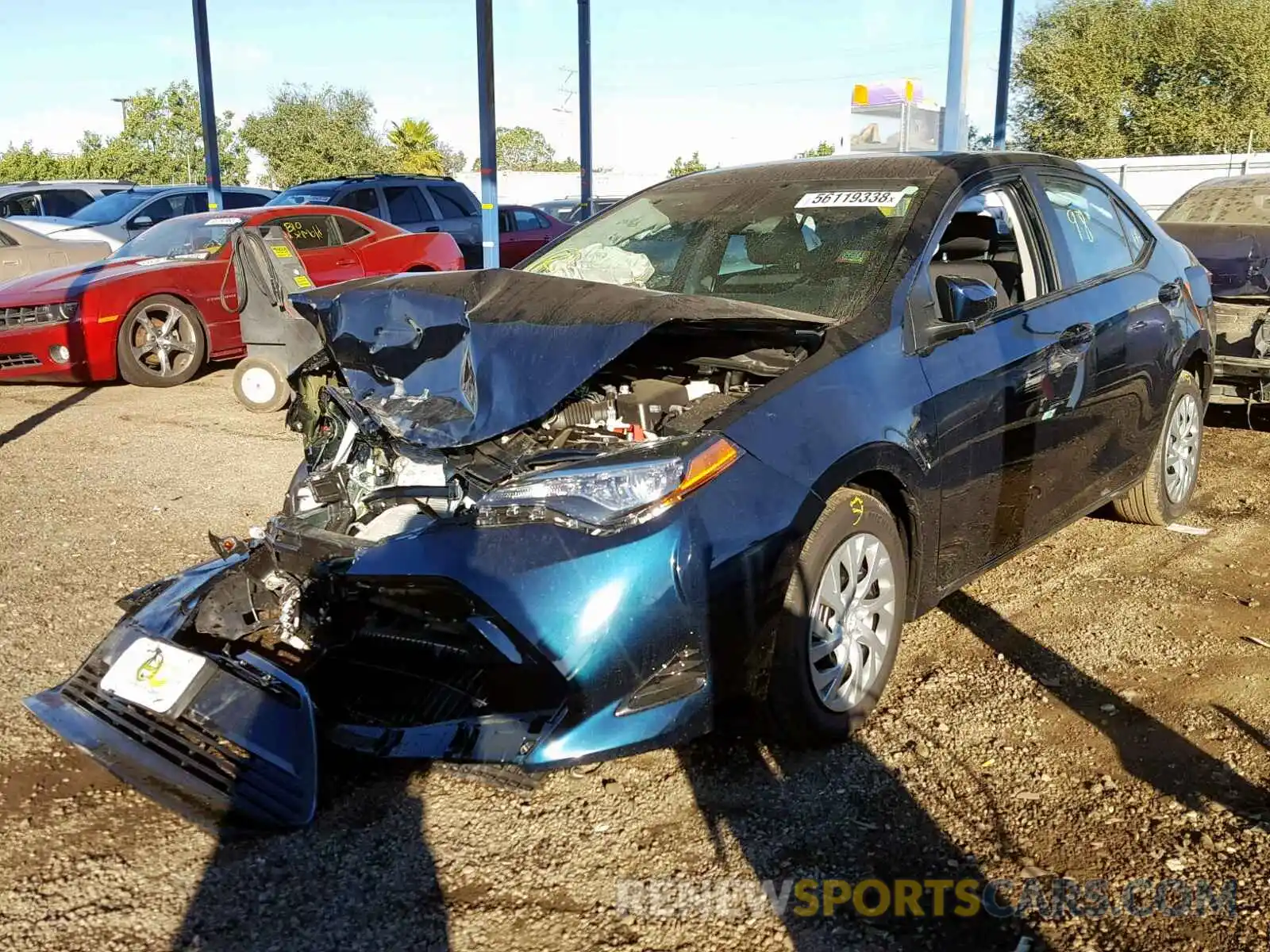 2 Photograph of a damaged car 2T1BURHE3KC129778 TOYOTA COROLLA 2019