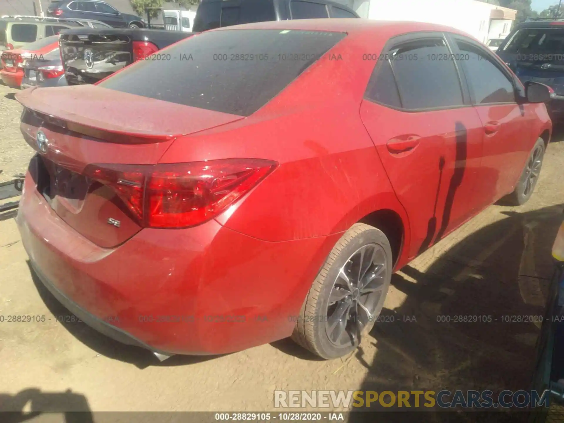 4 Photograph of a damaged car 2T1BURHE3KC130378 TOYOTA COROLLA 2019