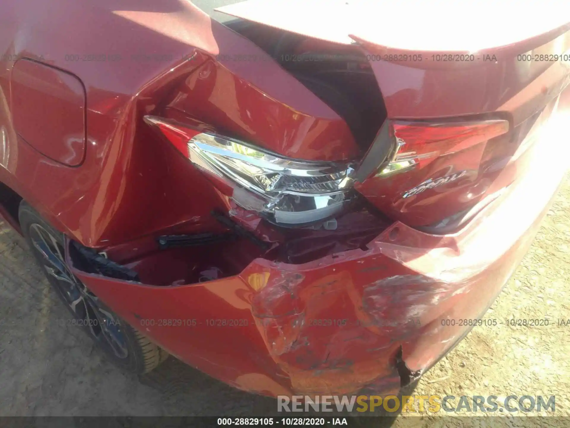 6 Photograph of a damaged car 2T1BURHE3KC130378 TOYOTA COROLLA 2019