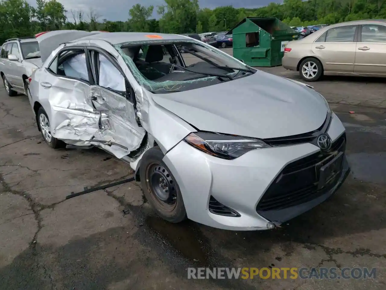 1 Photograph of a damaged car 2T1BURHE3KC130994 TOYOTA COROLLA 2019