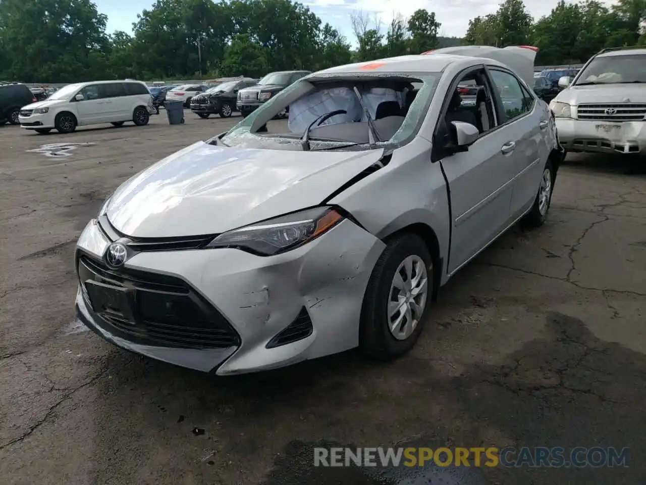 2 Photograph of a damaged car 2T1BURHE3KC130994 TOYOTA COROLLA 2019