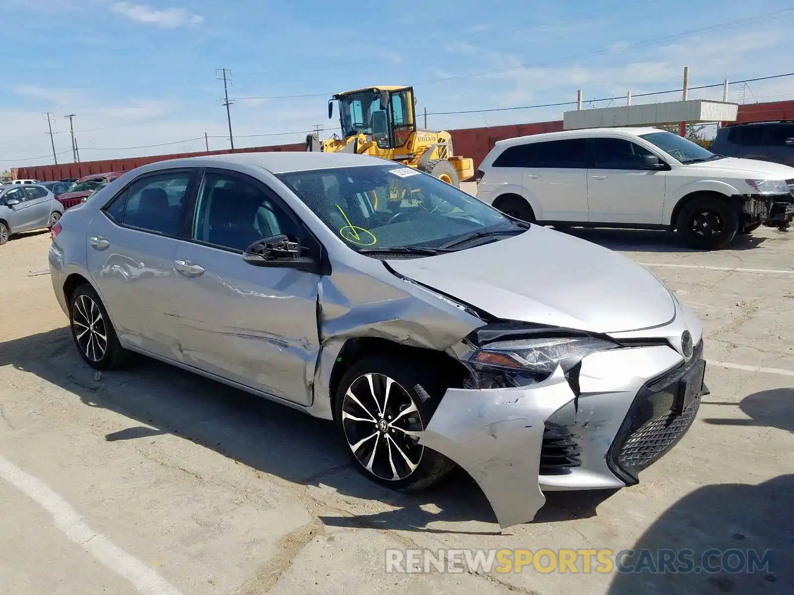 1 Photograph of a damaged car 2T1BURHE3KC131076 TOYOTA COROLLA 2019