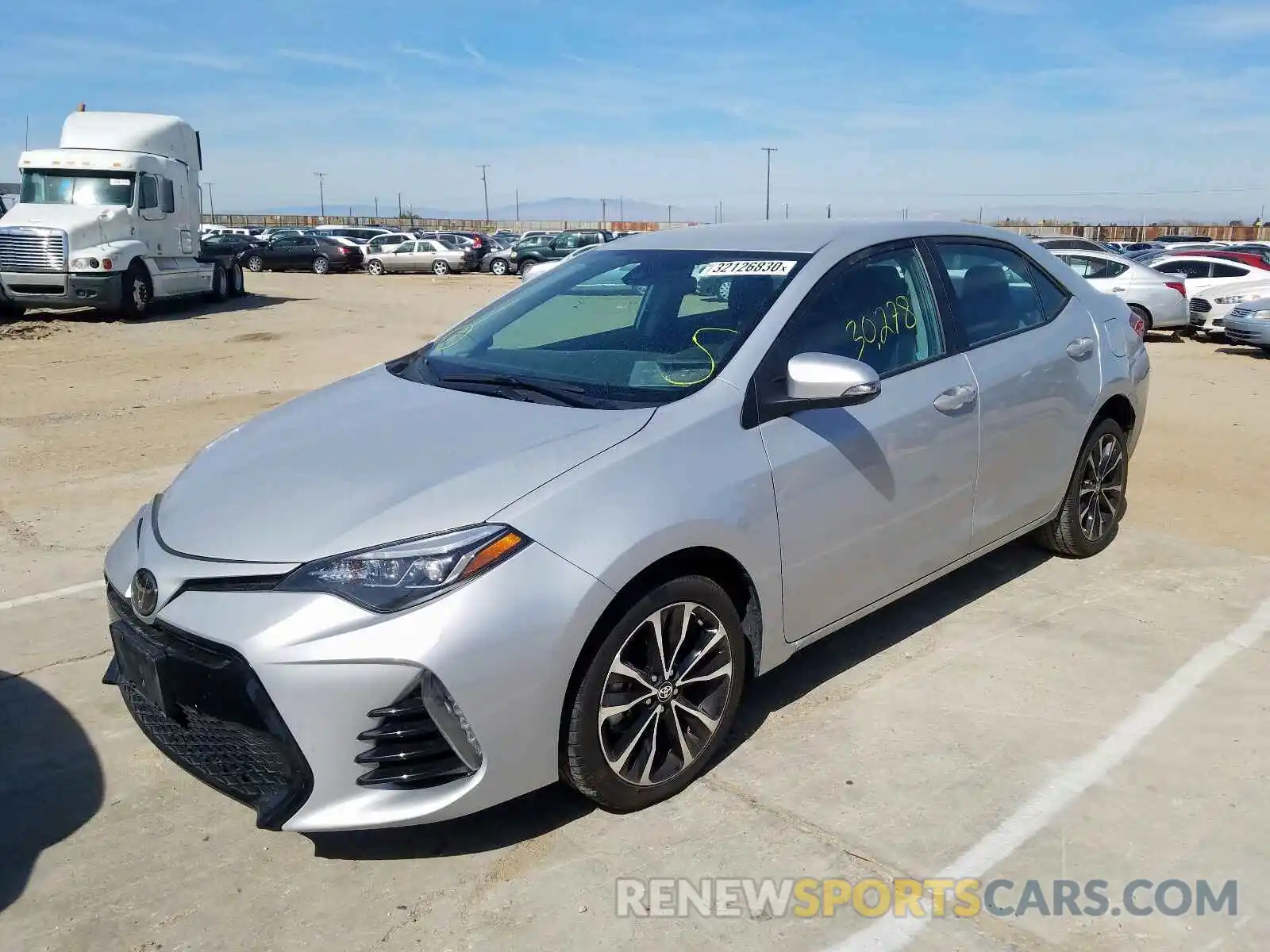 2 Photograph of a damaged car 2T1BURHE3KC131076 TOYOTA COROLLA 2019