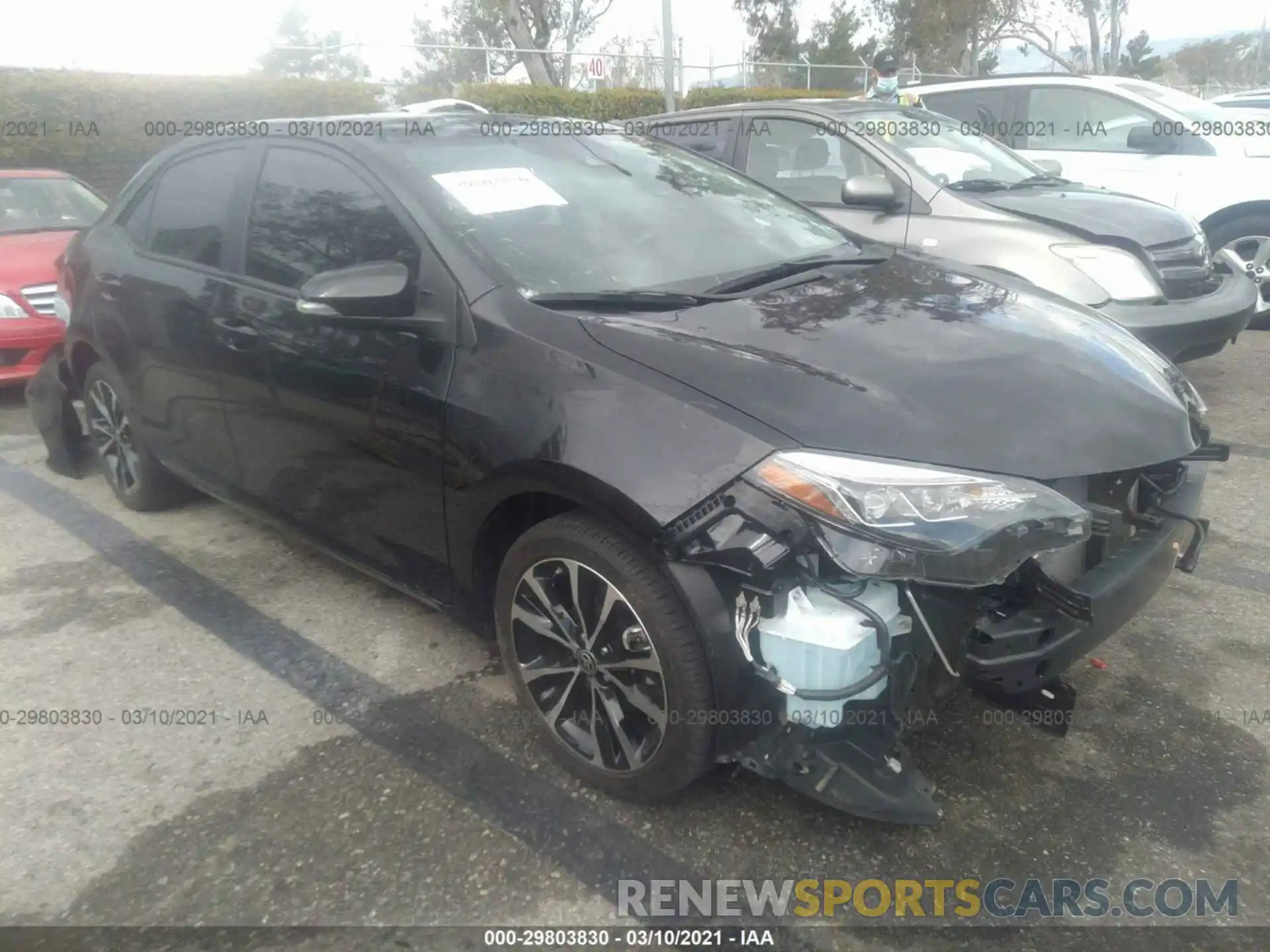 1 Photograph of a damaged car 2T1BURHE3KC131546 TOYOTA COROLLA 2019