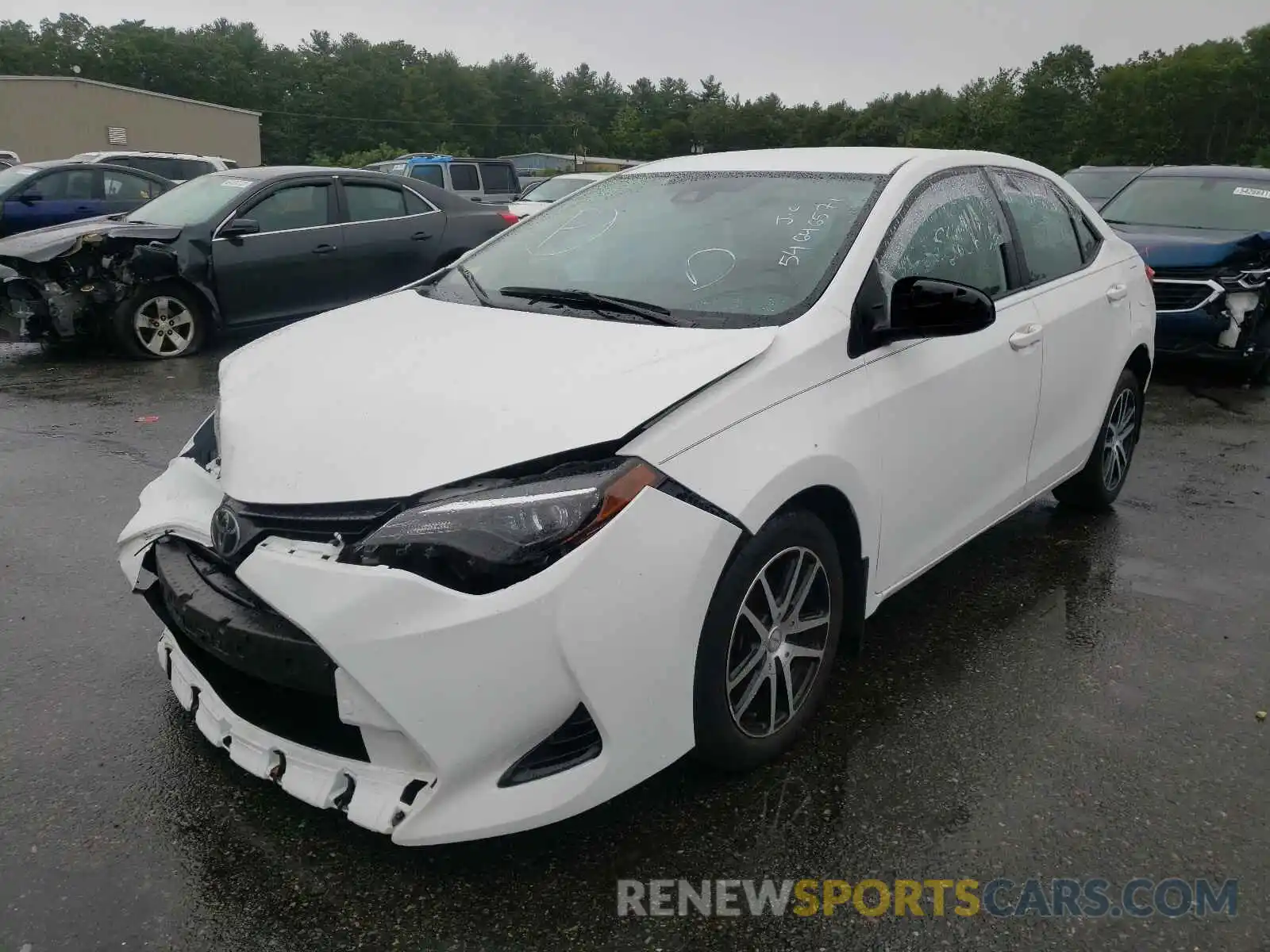 2 Photograph of a damaged car 2T1BURHE3KC132731 TOYOTA COROLLA 2019